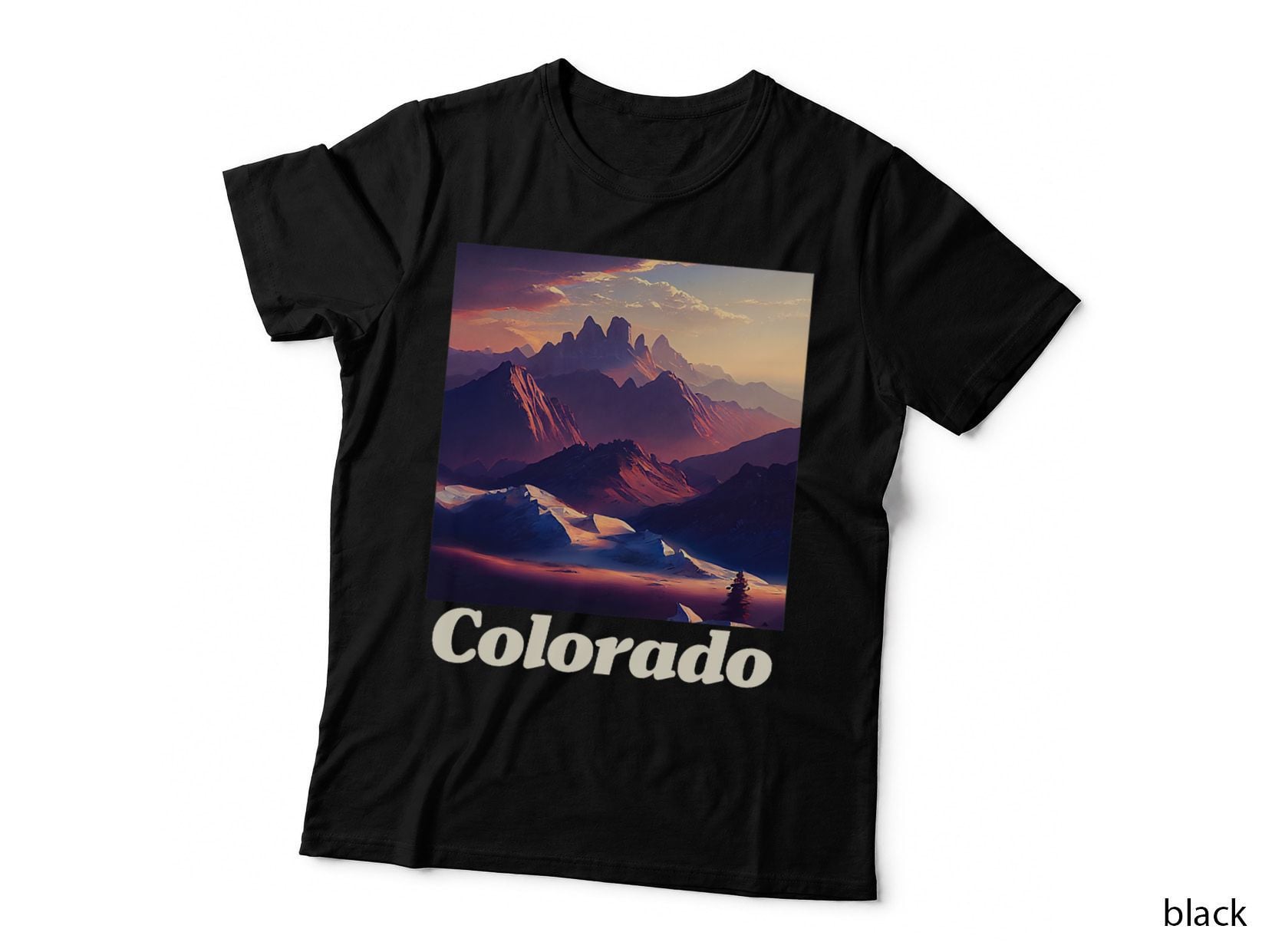 Colorado Mountain Nature Graphic T-Shirt, Nature Inspired, Outdoor Adventure