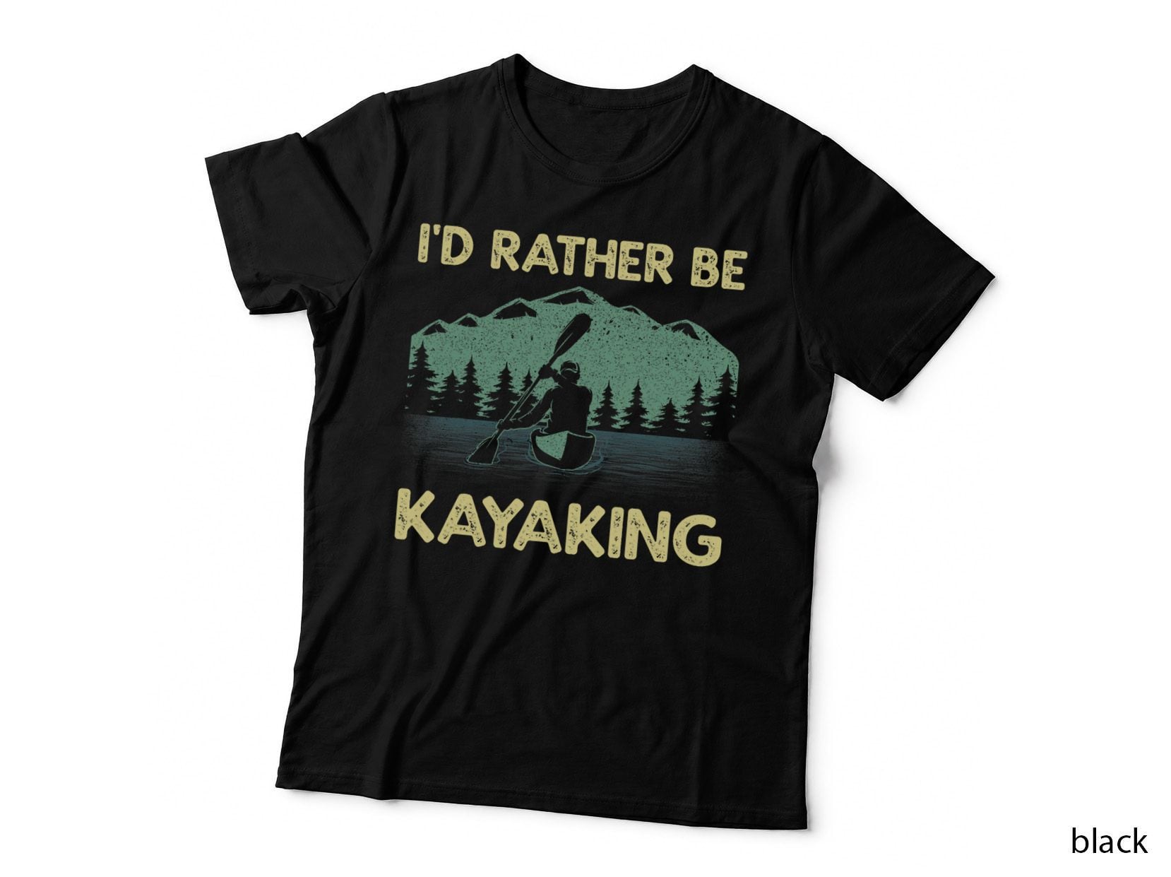 Cool Kayaking Art for Men Women Kayak Paddle Boating Kayaker T-Shirt