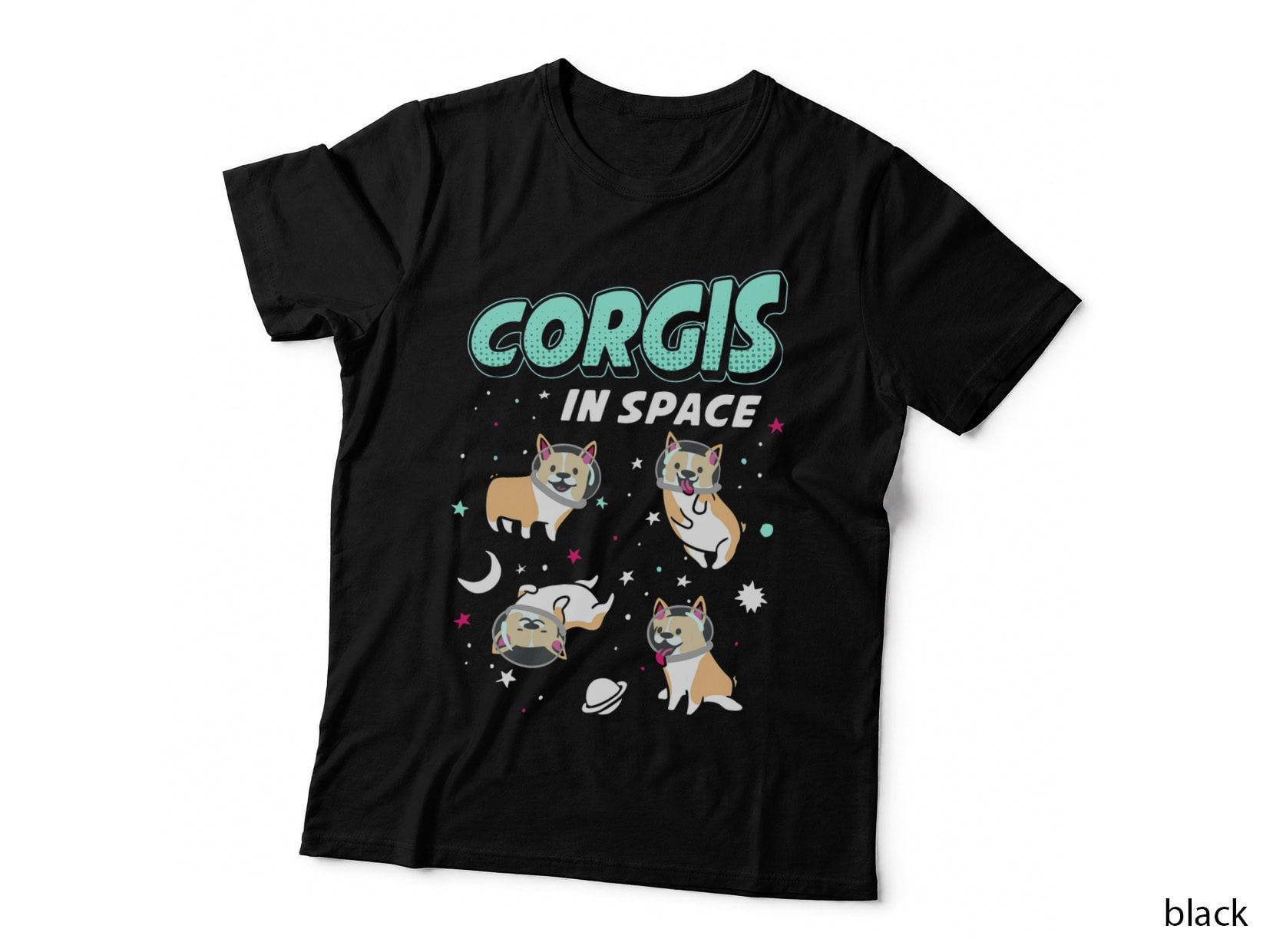 Corgis in Space T-Shirt, Space Adventure, Pet Lover Apparel