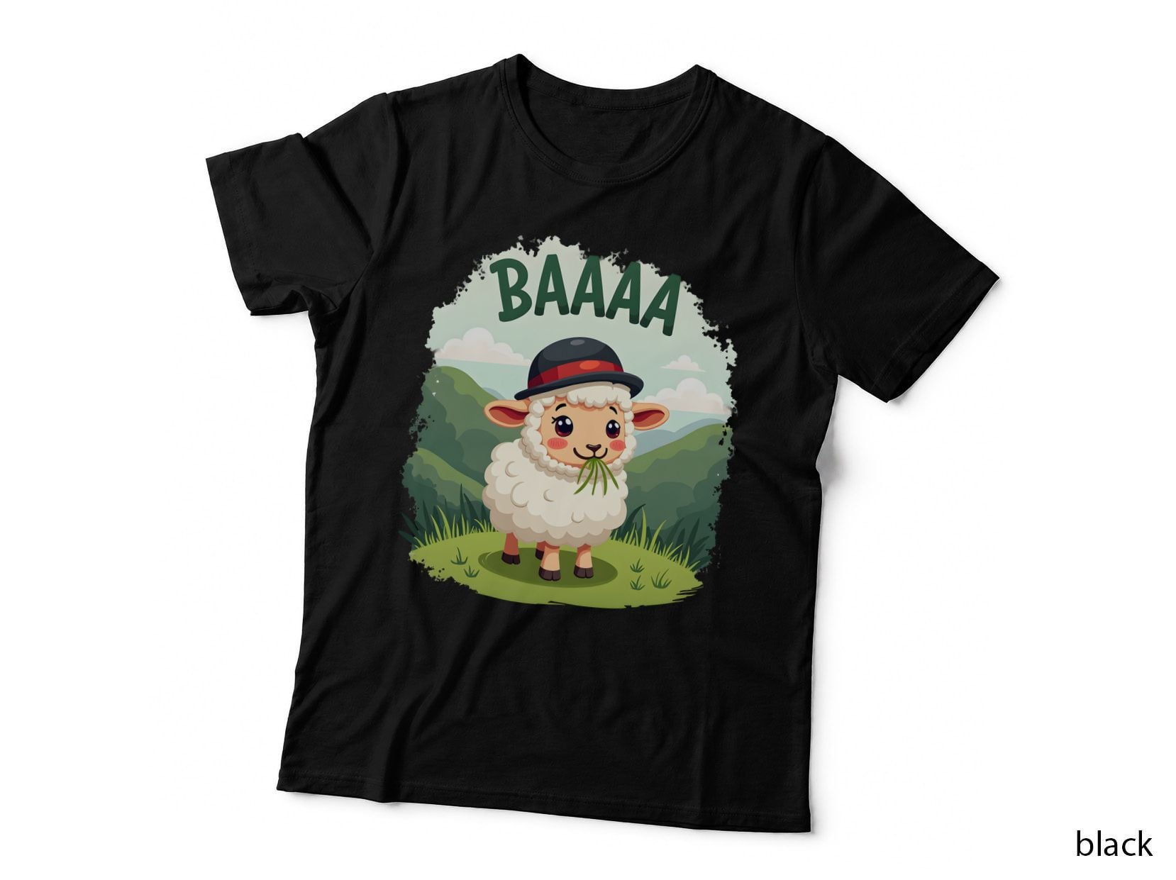 Cute Welsh Sheep Shirt, Mountain Animal Lover Gift T-Shirt
