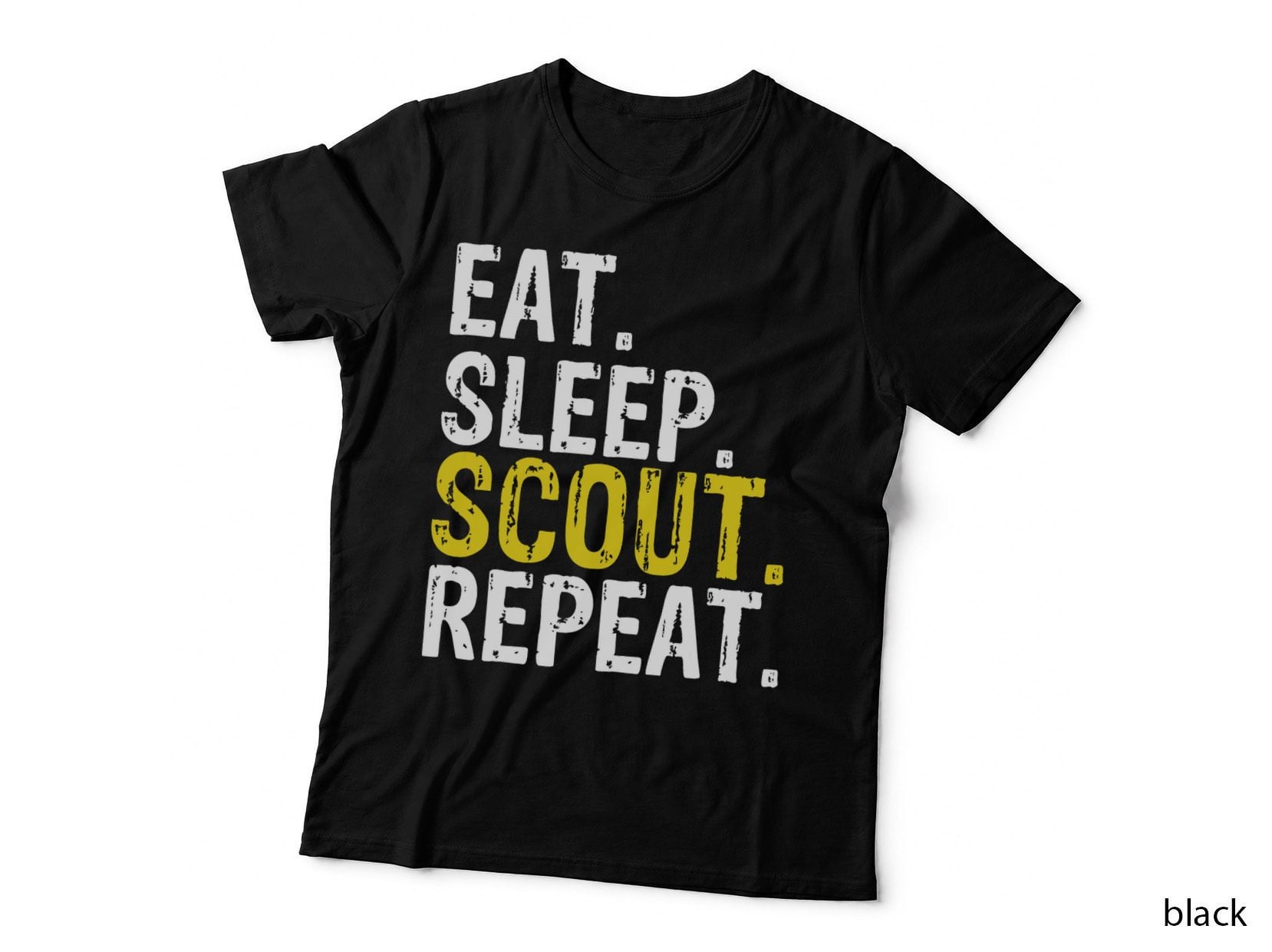 Eat Sleep Scout Repeat Gift Camping Backpacking T-Shirt