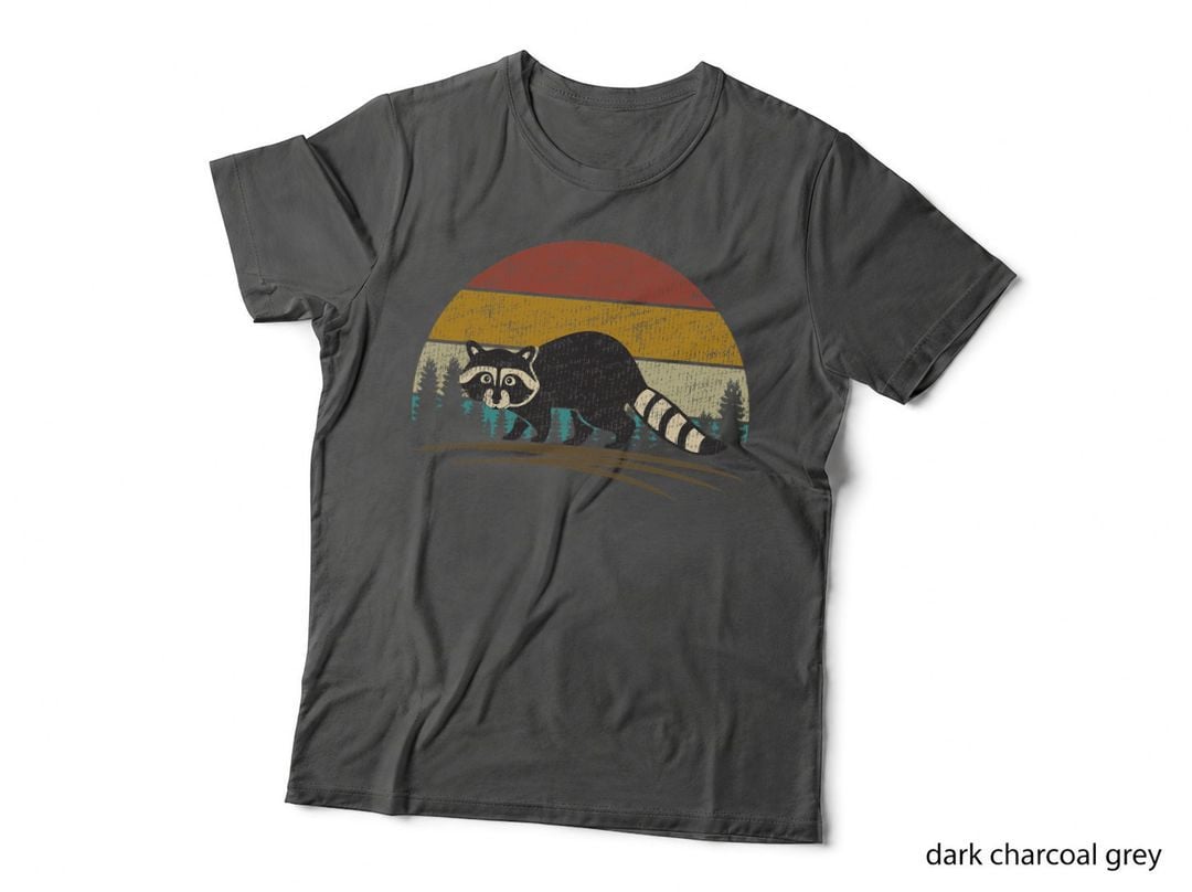Everything Is Trash Fun Raccoon Picture Camping Hiking T-Shirt