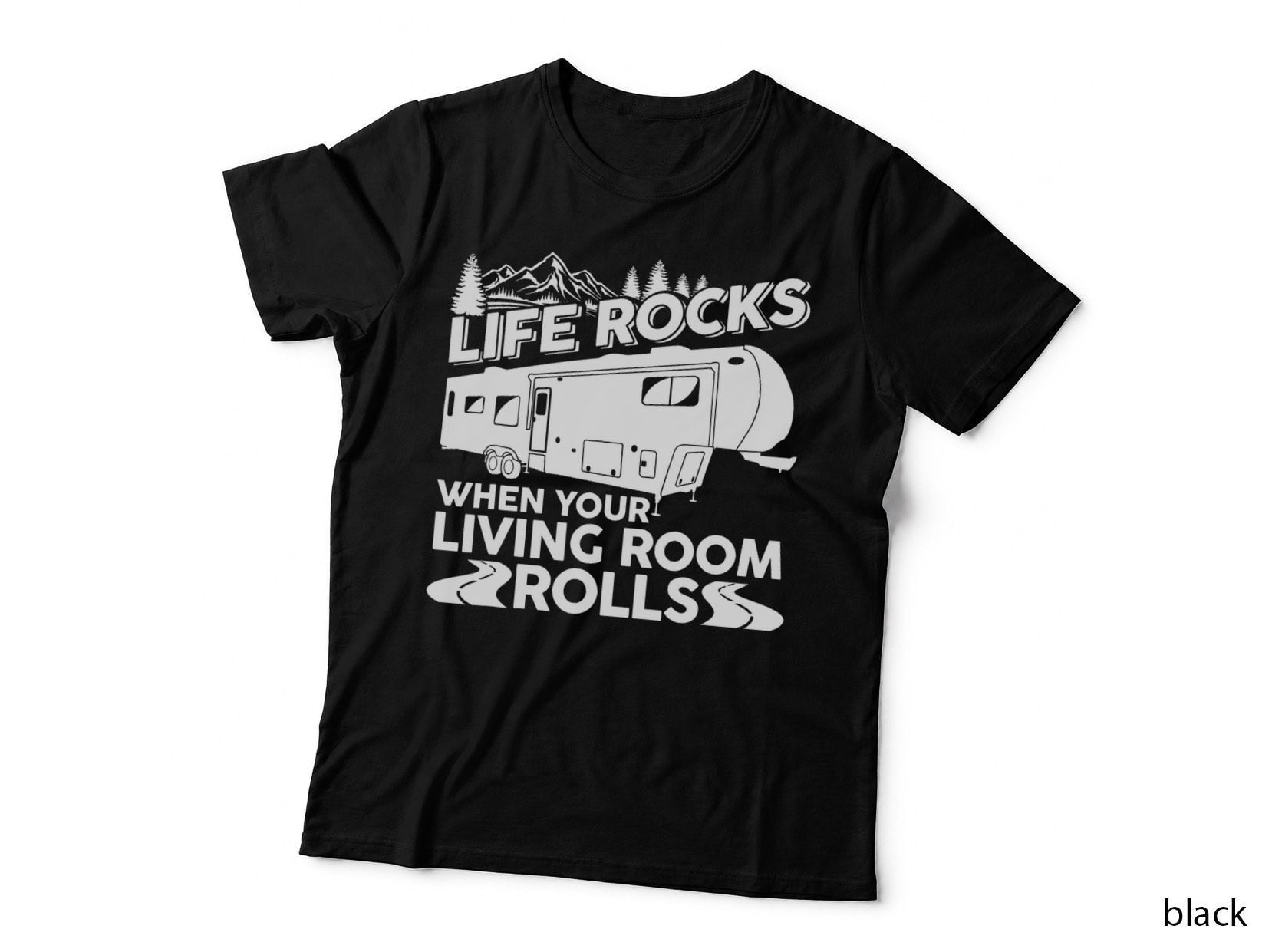 Funny Camping RV Road Trip Vacation Fifth Wheel T-Shirt