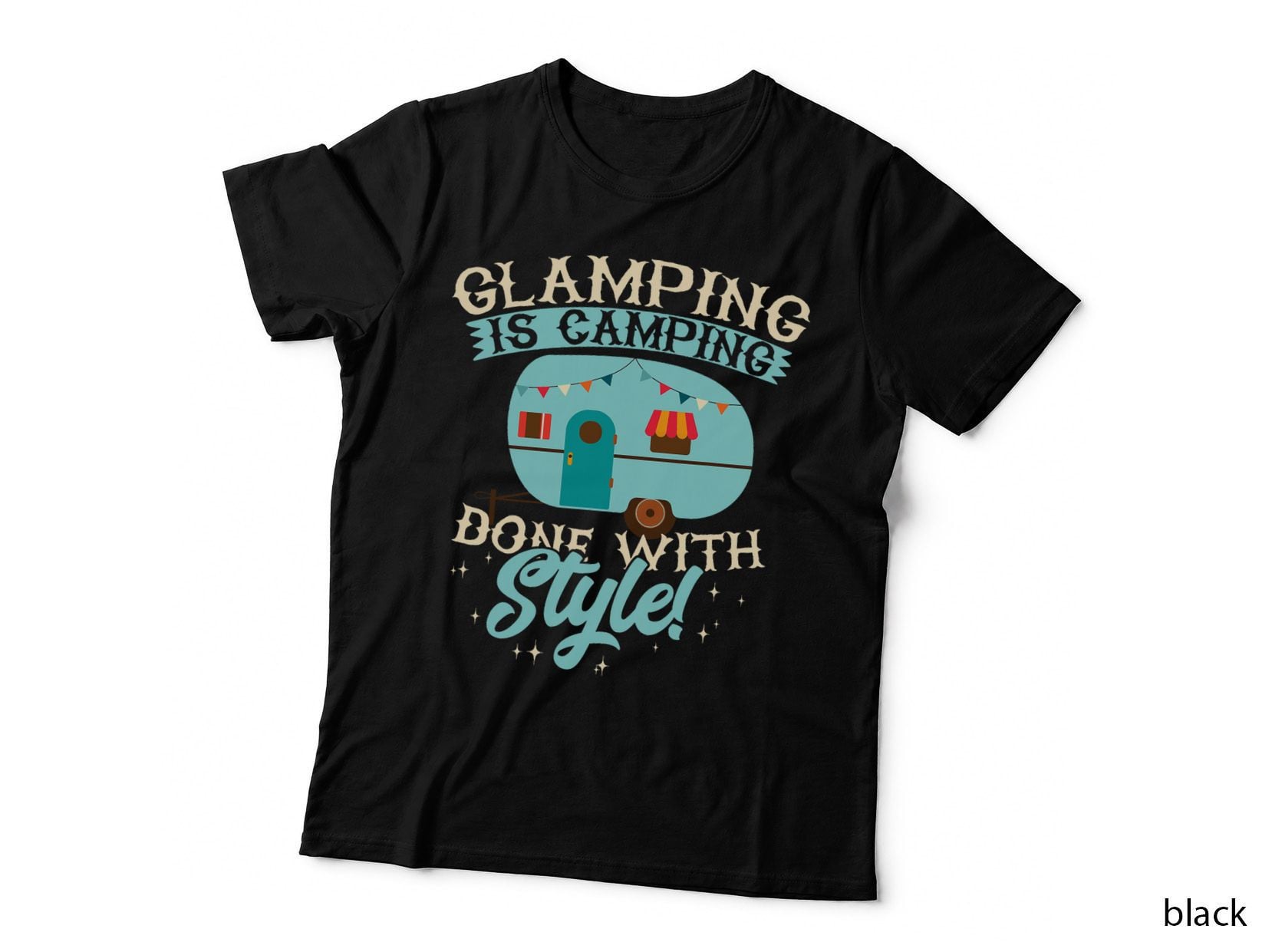 Funny Glamping Is Camping Done with Style! Glamper Camper T-Shirt