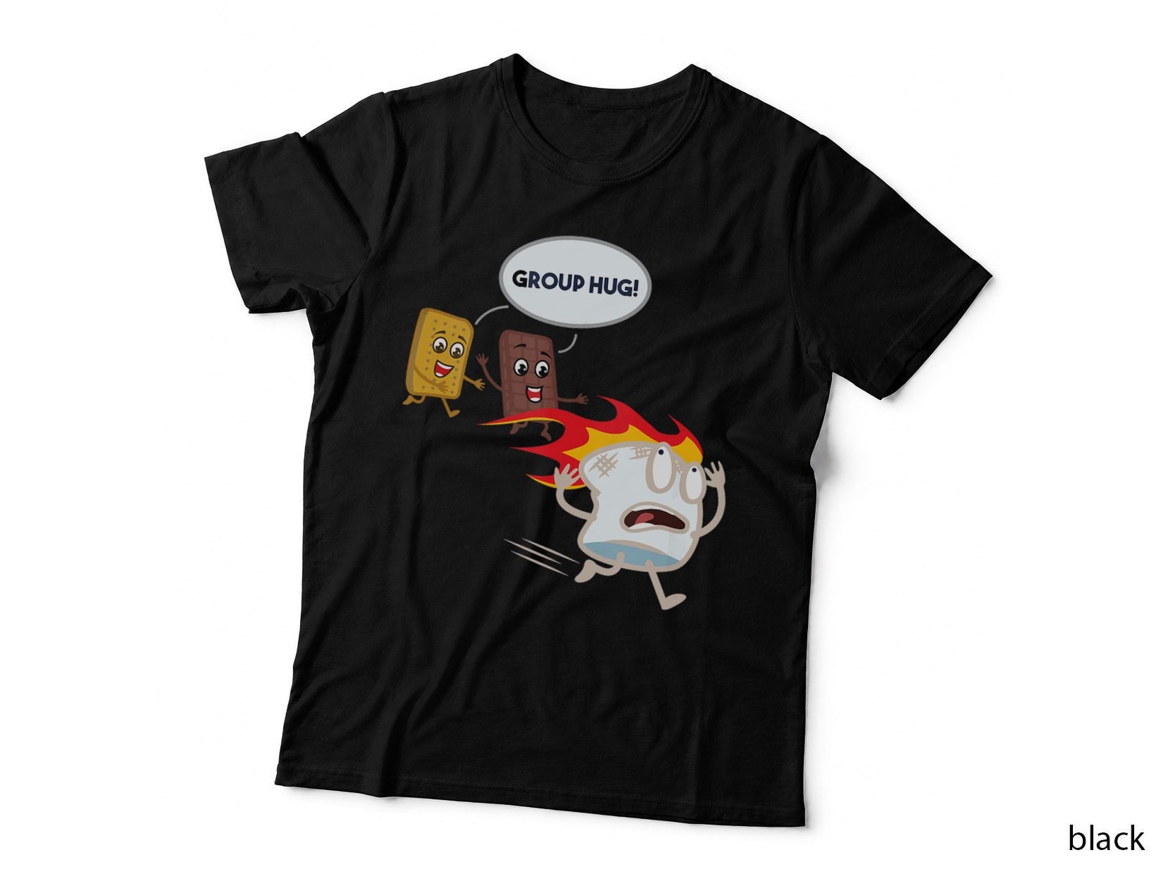Funny Smores Camping Roasting Outdoor Campfire Marshmallow Trip T-Shirt