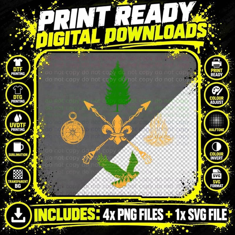 Hiking Compass T-Shirt, Adventure Explorer Style Png SVG Digital Bundle