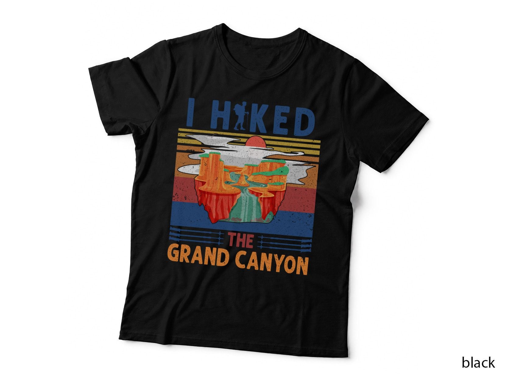 Hiking Grand Canyon T-Shirt, Vintage Retro, Adventure Seeker Apparel