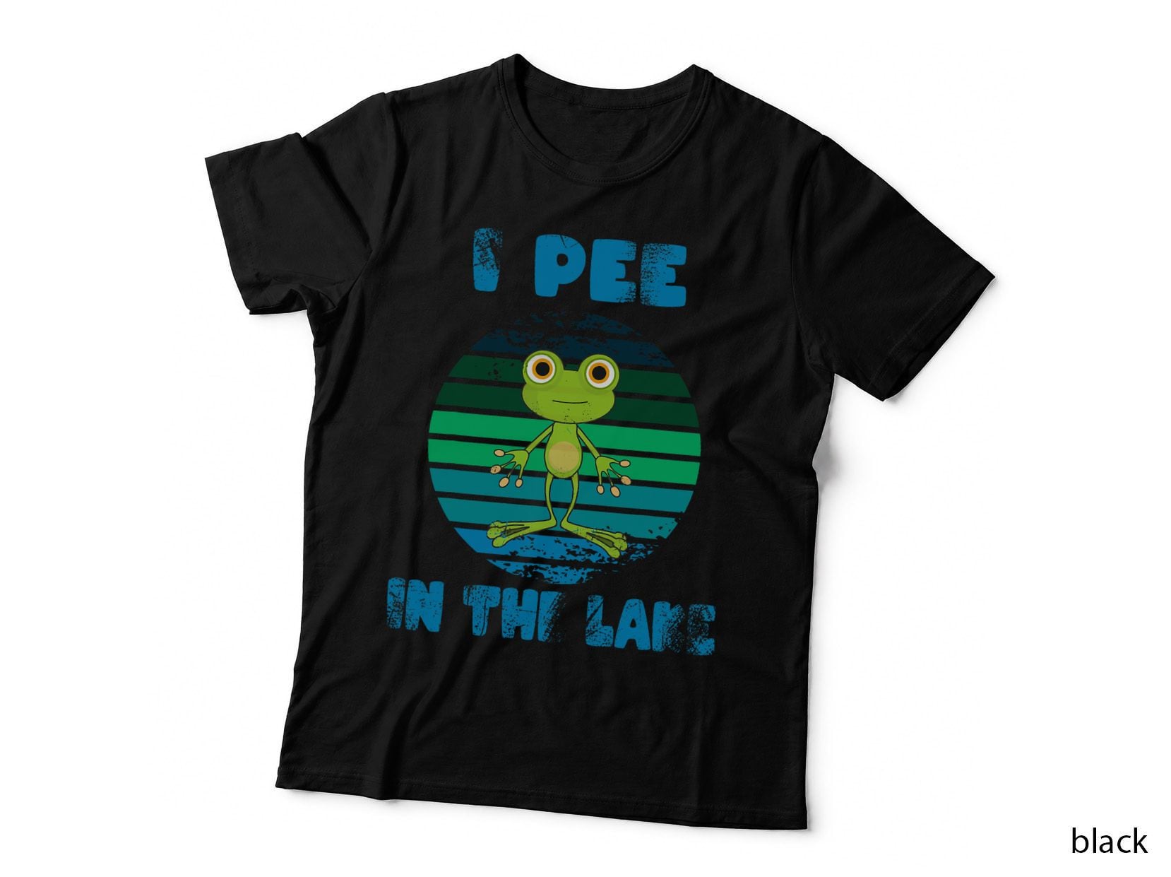 I Pee in the Lake Funny Cute Frog Summer Camping T-Shirt