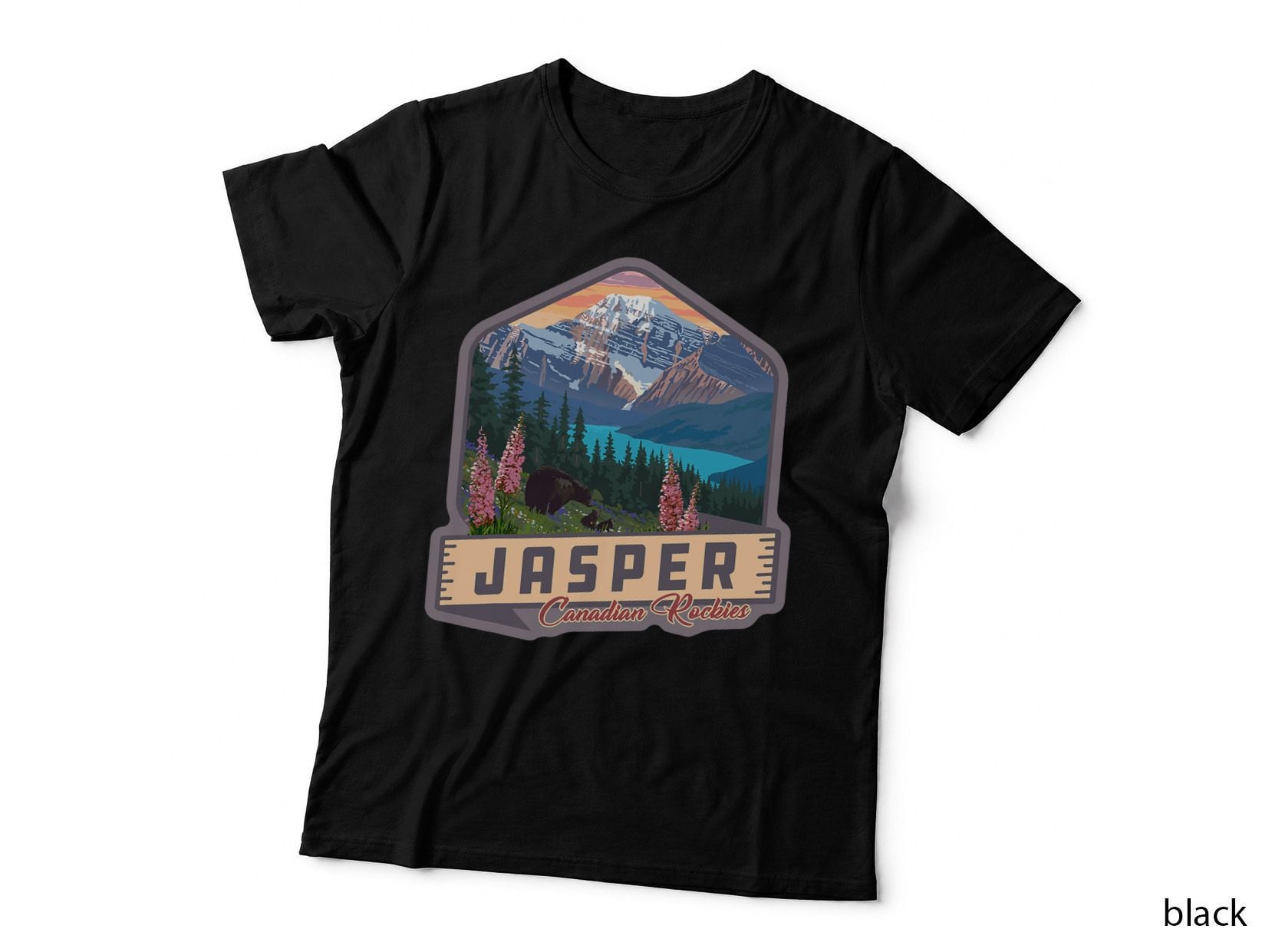 Jasper National Park Canadian Rockies US Parks Camping T-Shirt