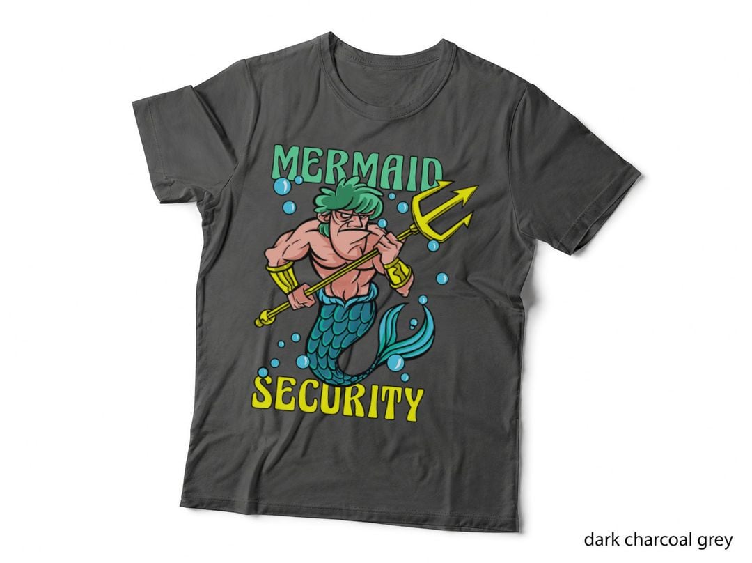 Mermaid Security T-Shirt, Fantasy Adventure, Nautical Humor