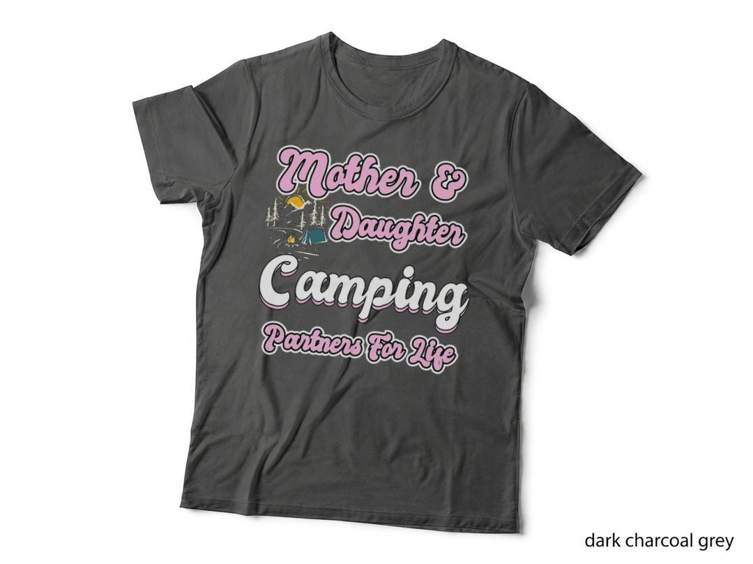 Mother & Daughter Camping Partners Camper Gift Camping T-Shirt