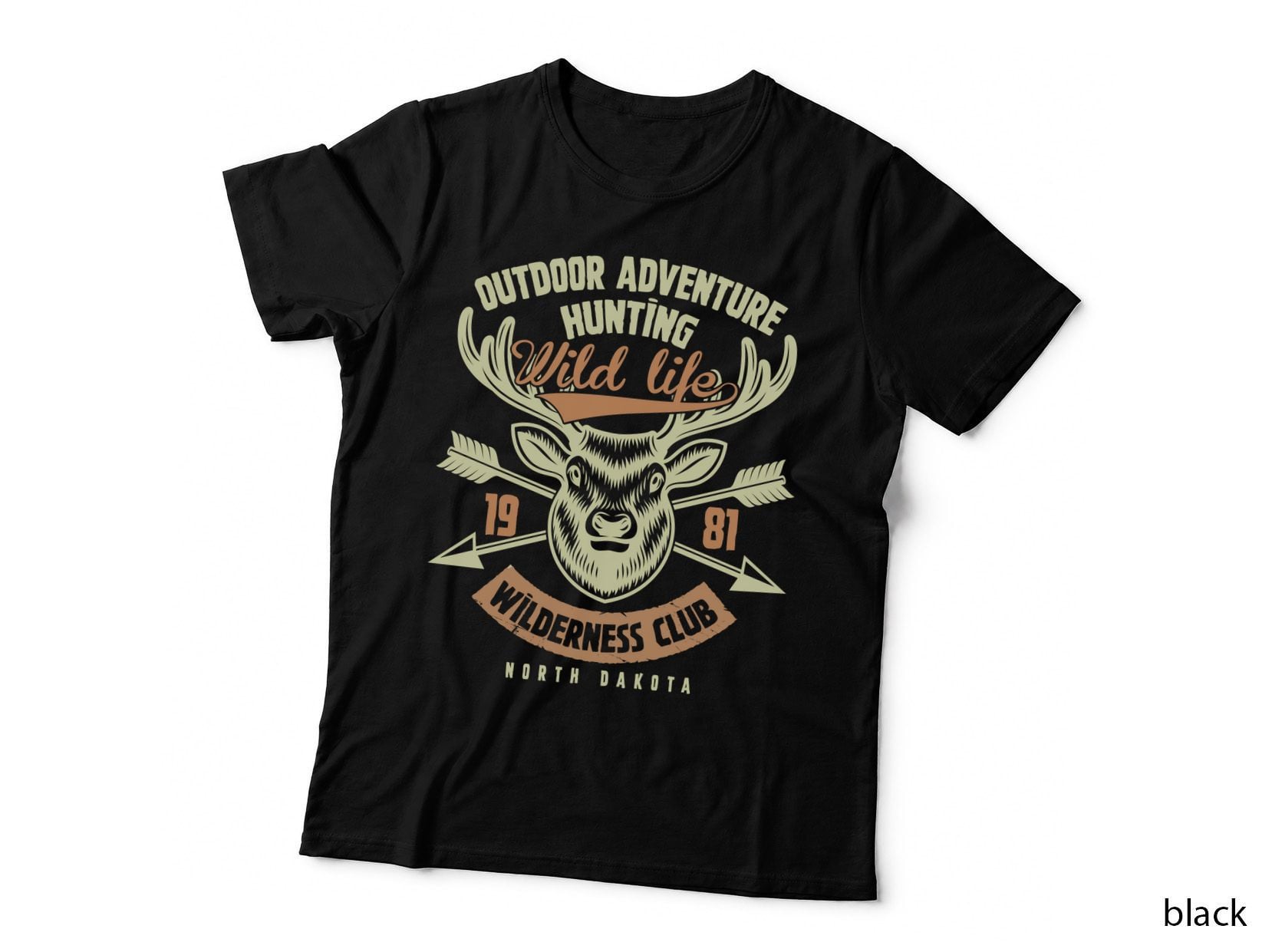 Outdoor Adventure Hunting T-Shirt, Wilderness Club Style