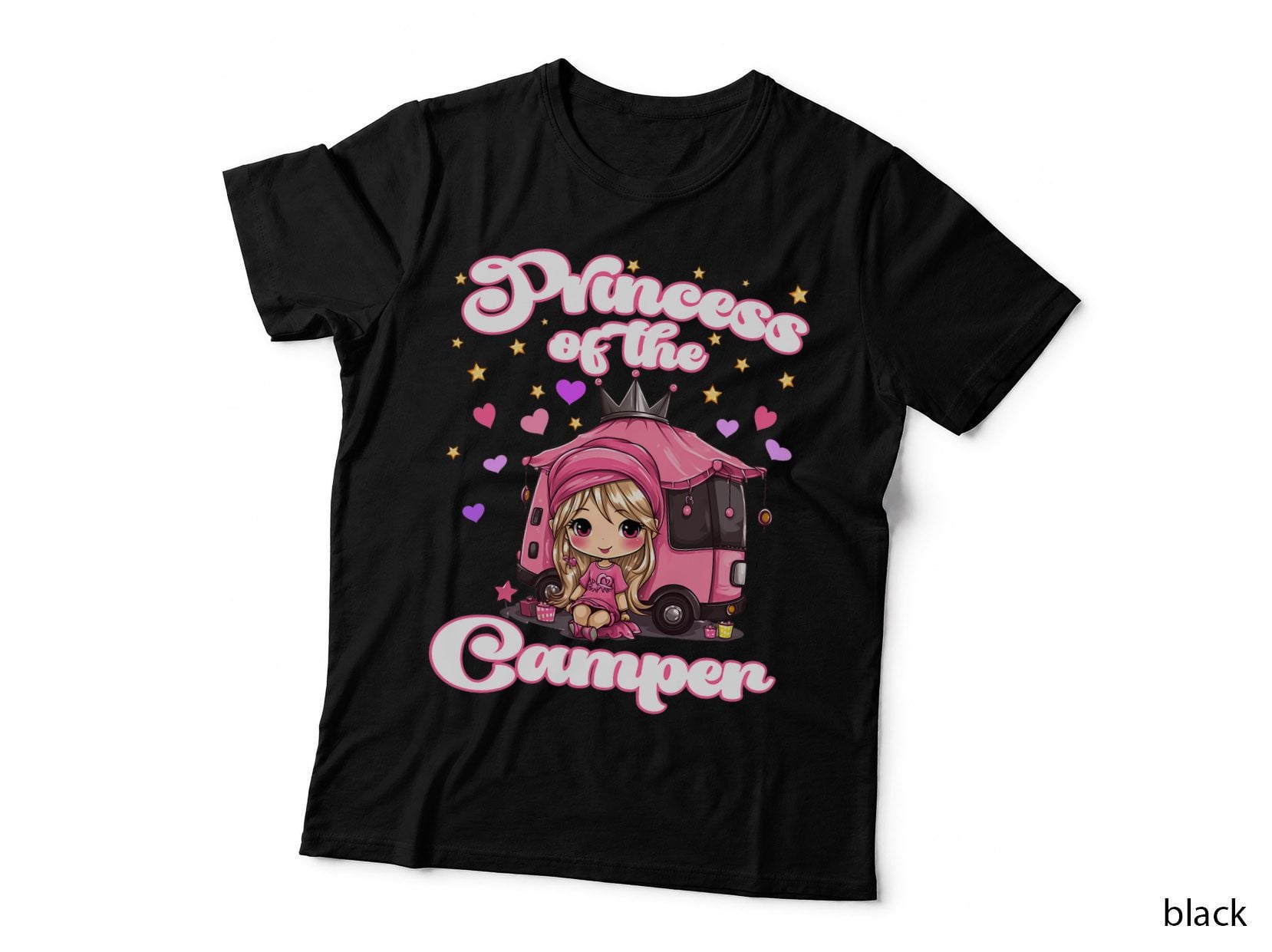 Princess of the Camper Cute Glamping Queen Camping T-Shirt