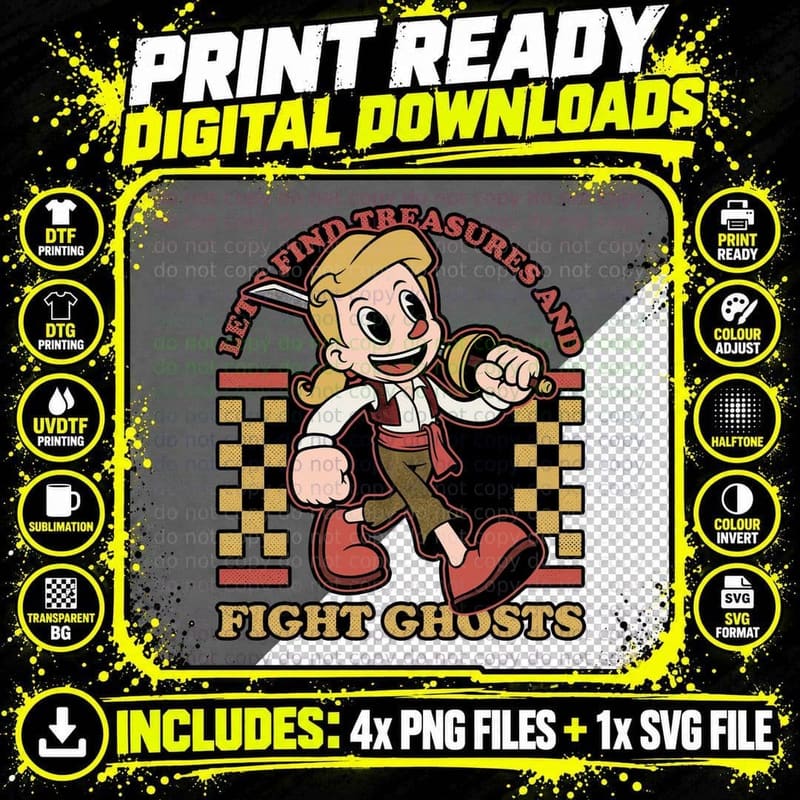 Retro Pirate Mascot T-Shirt, Vintage Adventure Tee Png SVG Digital Bundle