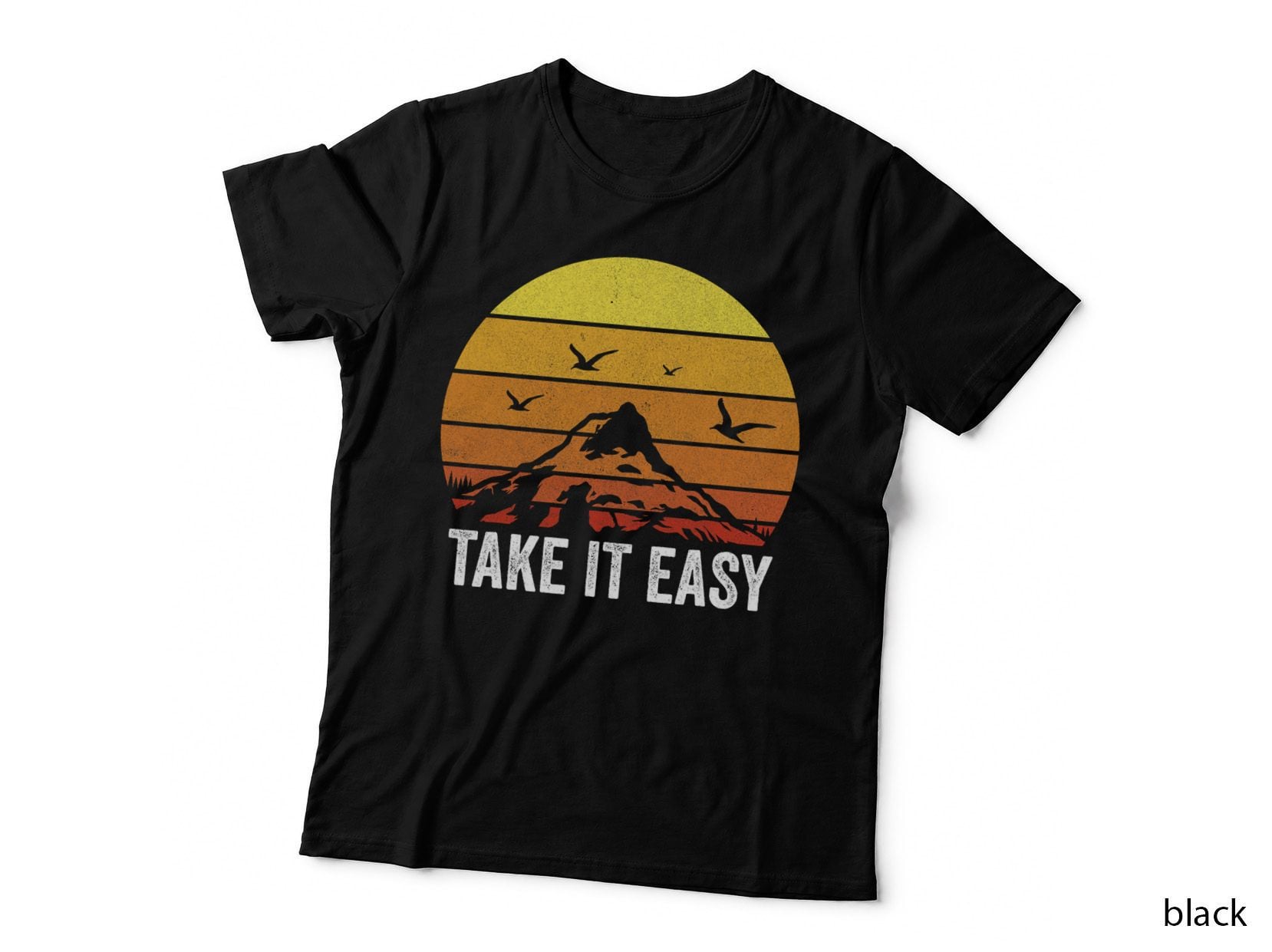 Retro Take It Easy Vintage Outdoors Camping T-Shirt