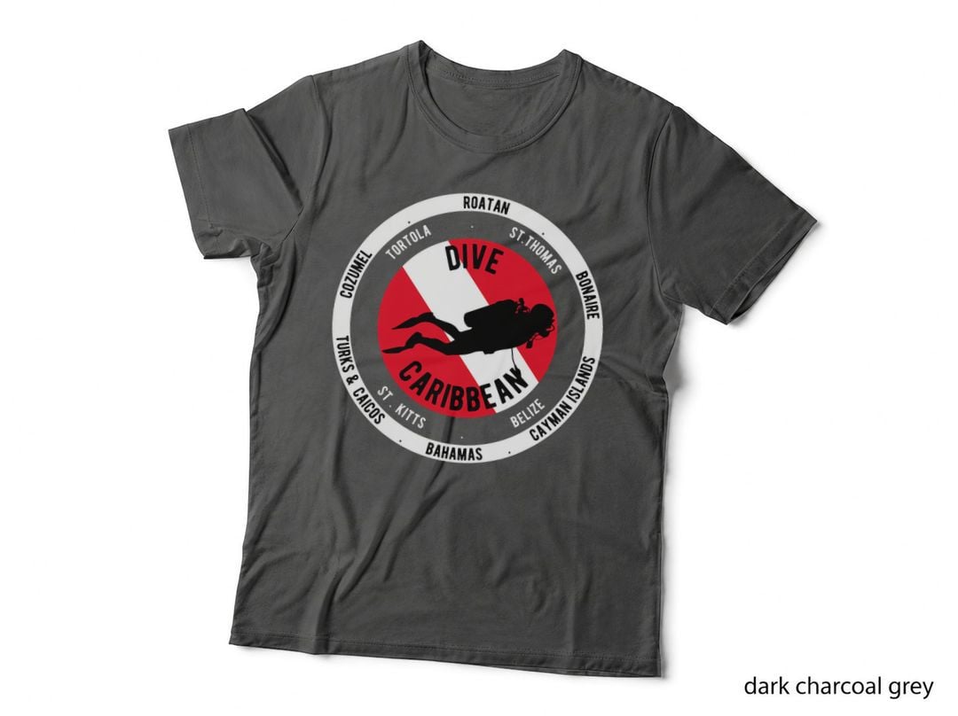 Scuba Dive Caribbean T-Shirt, Adventure Style, Traveler Apparel