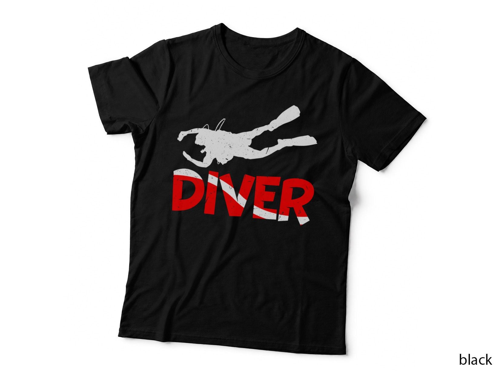Scuba Diving Flag T-Shirt, Underwater Adventure, Deep Diver Gift
