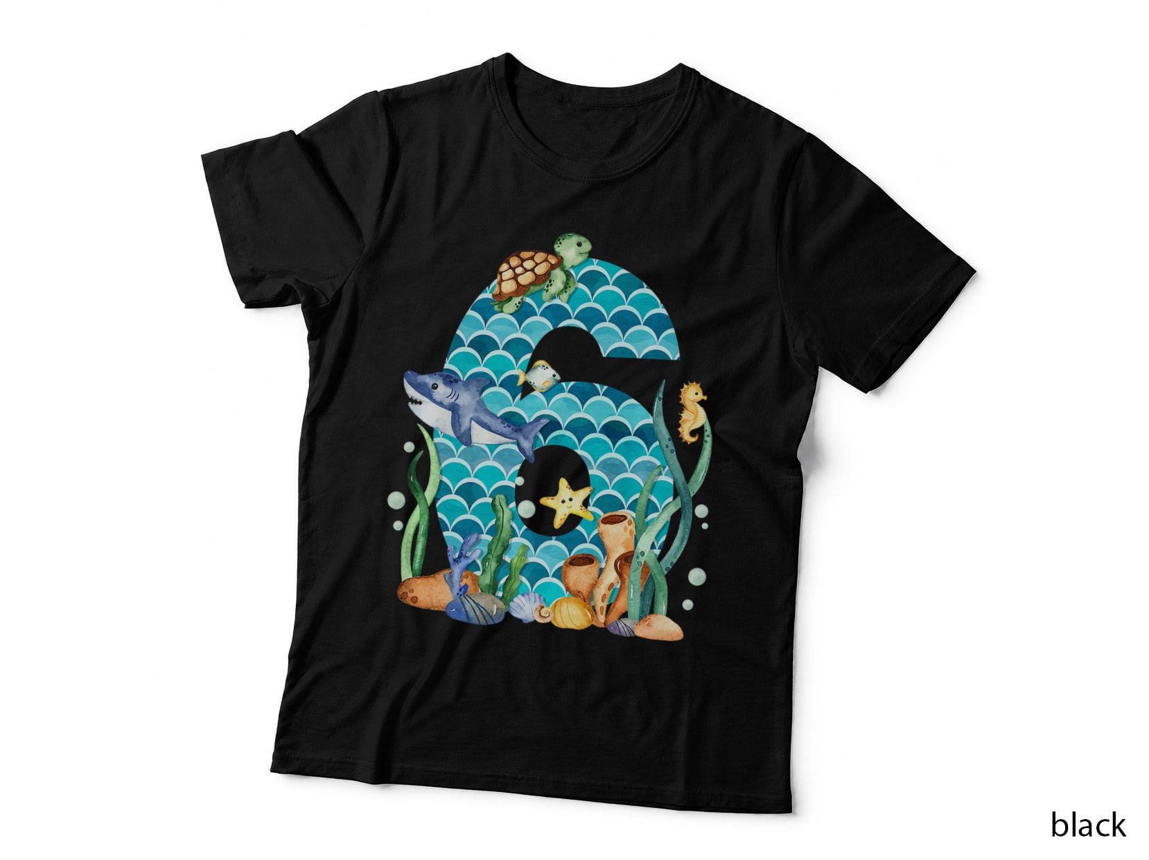 Sea Life T-Shirt, Underwater Adventure, Kids Ocean Animals