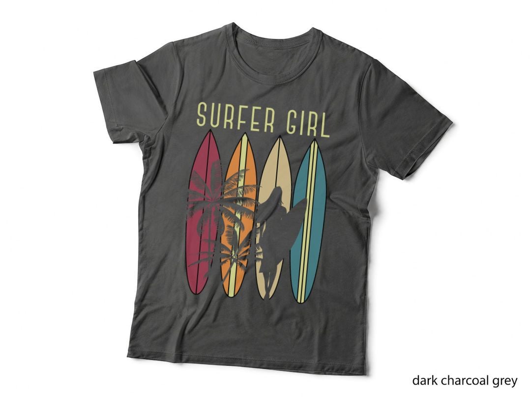 Surfer Girl Surfboard Surfing Women Girls Surf Ocean Surfing T-Shirt