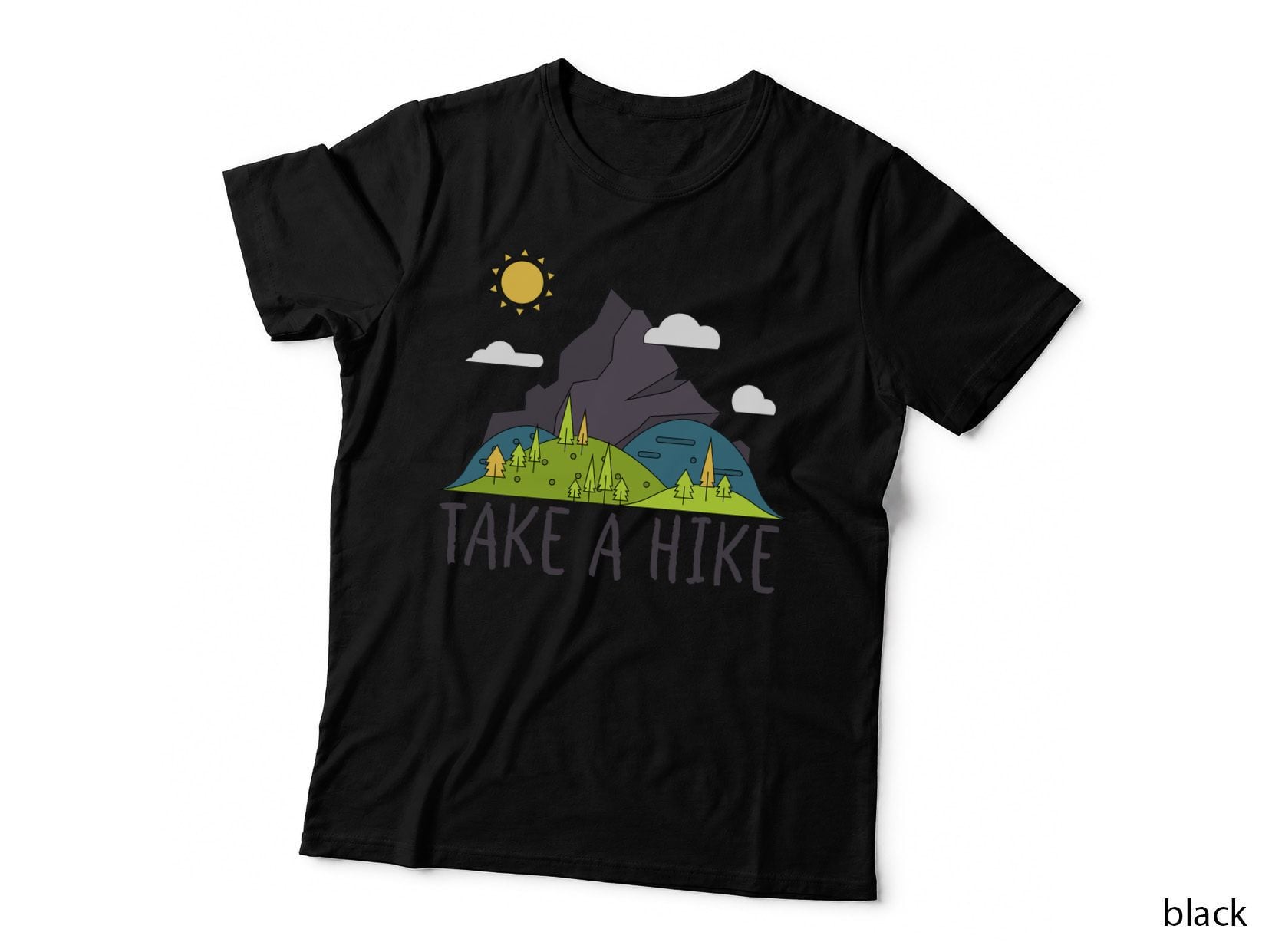 Take a Hike T-Shirt, Adventure Typography, Nature Lovers Apparel