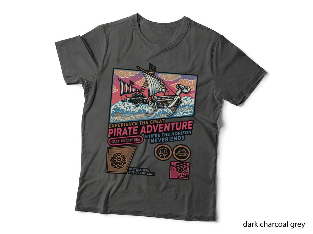 The Great Pirate Adventure T-Shirt, Nautical Adventure Tee, Gift for Sea Lovers