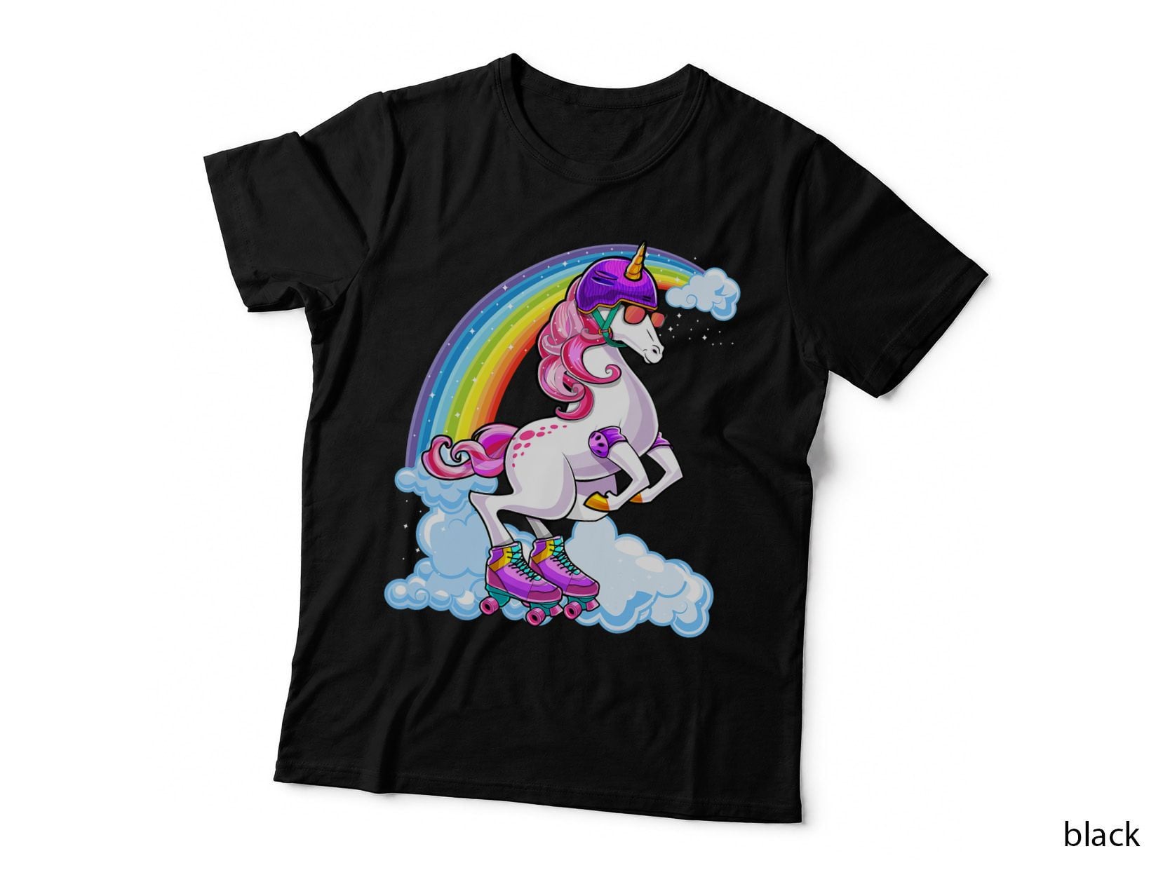 Unicorn Roller Skate Roller Derby Birthday Girls Gift T-Shirt