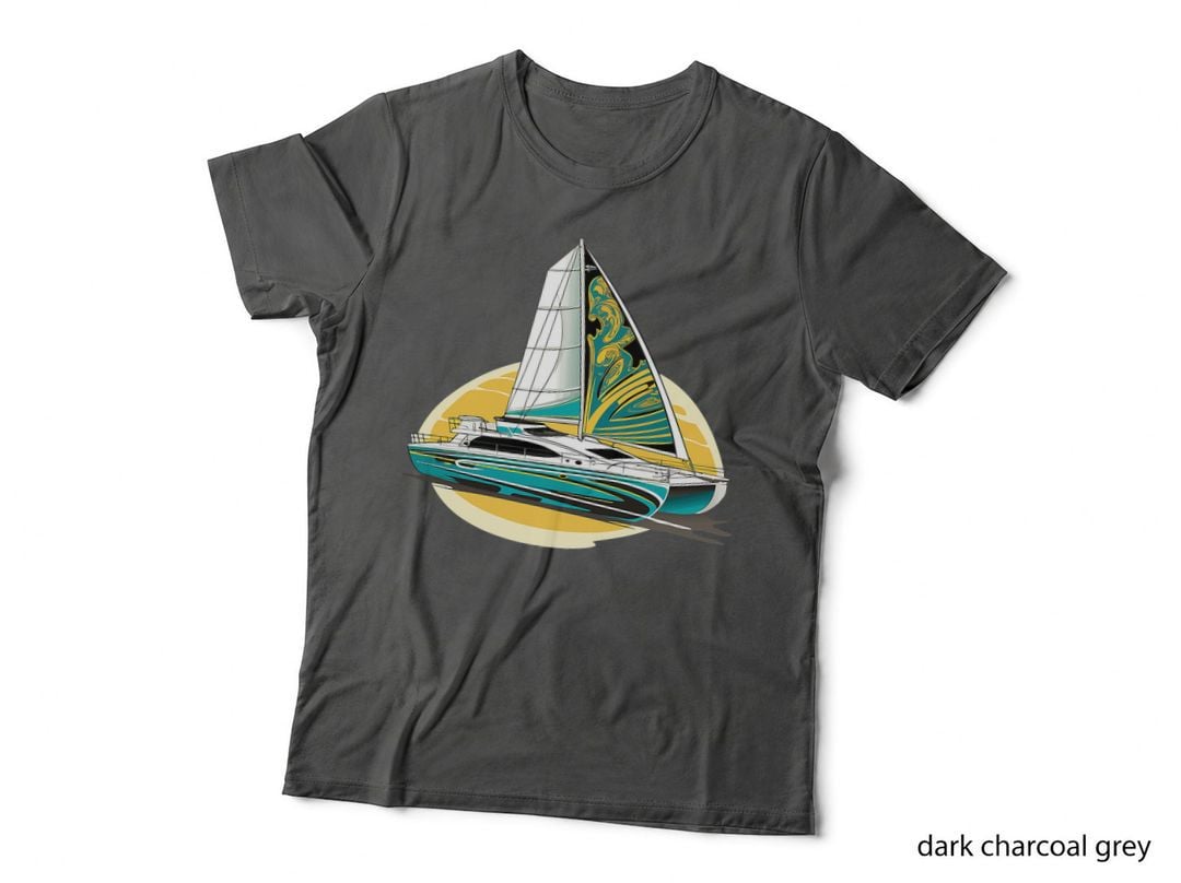 Yachting Sailinger T-Shirt, Nautical Adventure Style, Sailor's Pride