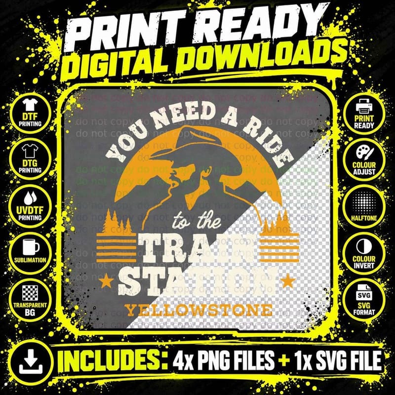 Yellowstone National Park T-Shirt, Mountain Arch Gateway Png SVG Digital Bundle