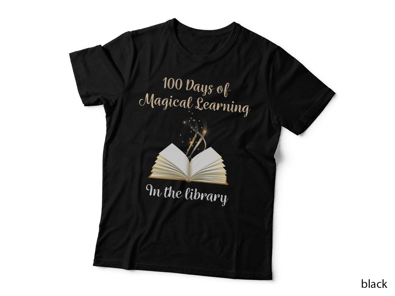 100th Day of School Magical Library Learning Adventure T-Shirt