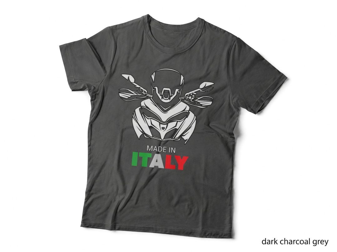 Adventure Motorcycle Rider Italian Flag Strada Biker Italy T-Shirt