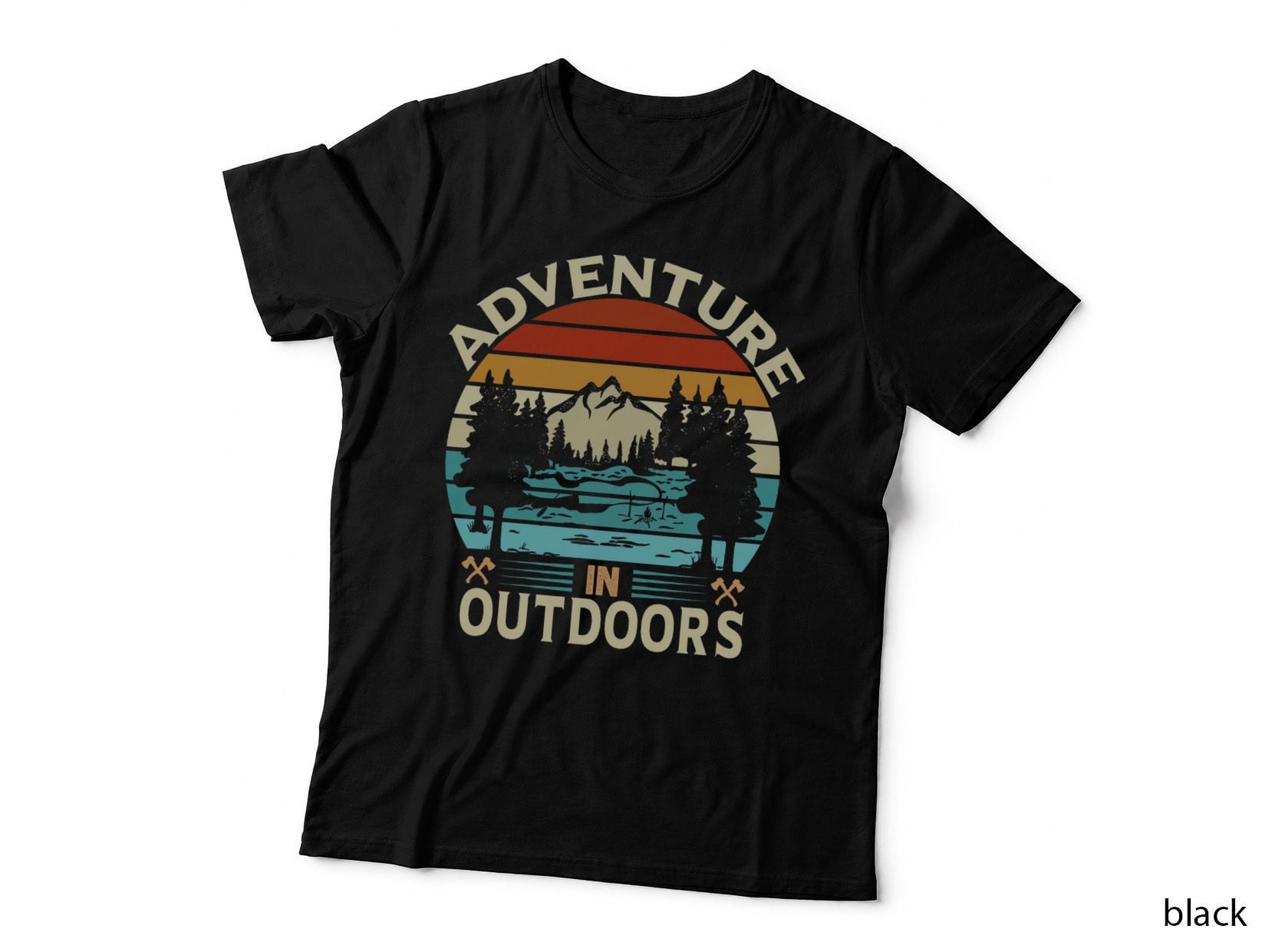 Adventure in Outdoors Mountains Hiking Nature T-Shirt