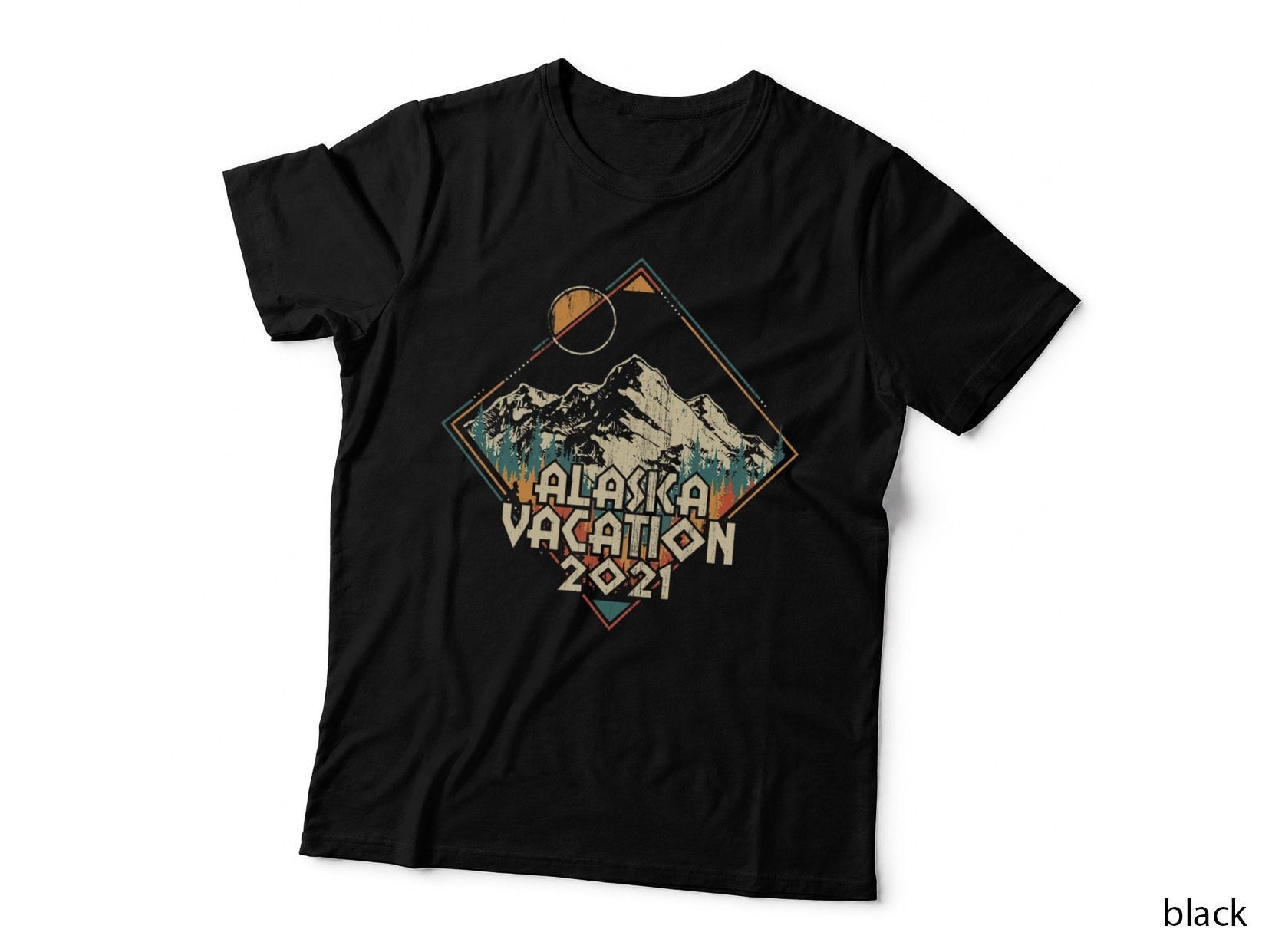 Alaska Vacation 2021 Retro Vintage Alaskan Nature Adventure T-Shirt