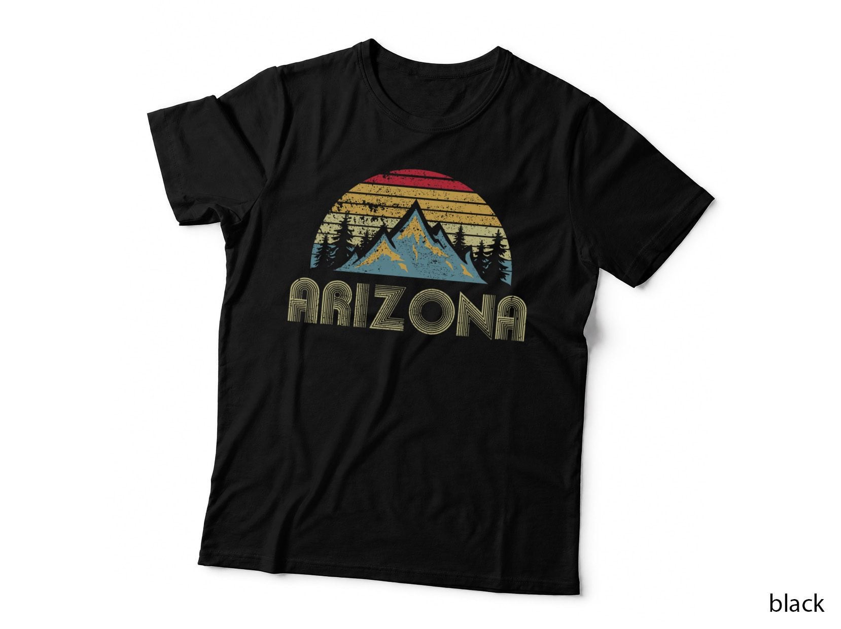 Arizona Tee - Retro Vintage Mountains Nature Hiking T Shirt