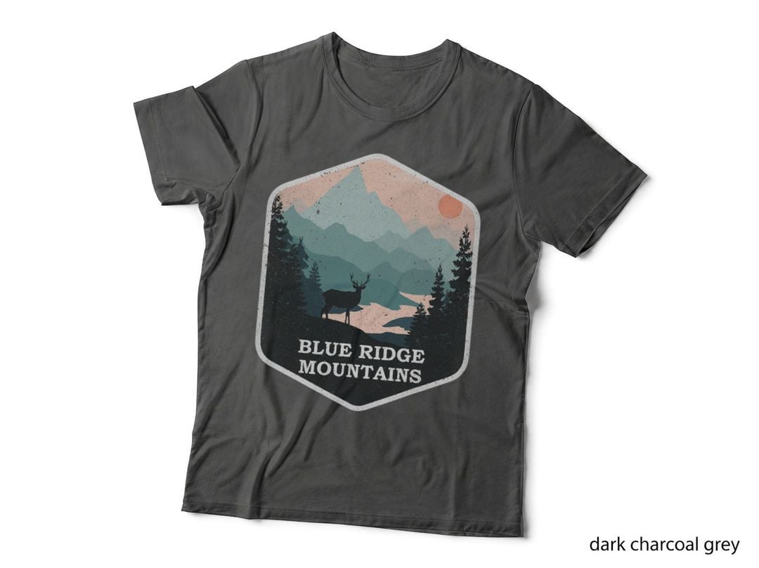 Blue Ridge Mountains Nature Vintage Outdoor Hiking Souvenir T-Shirt