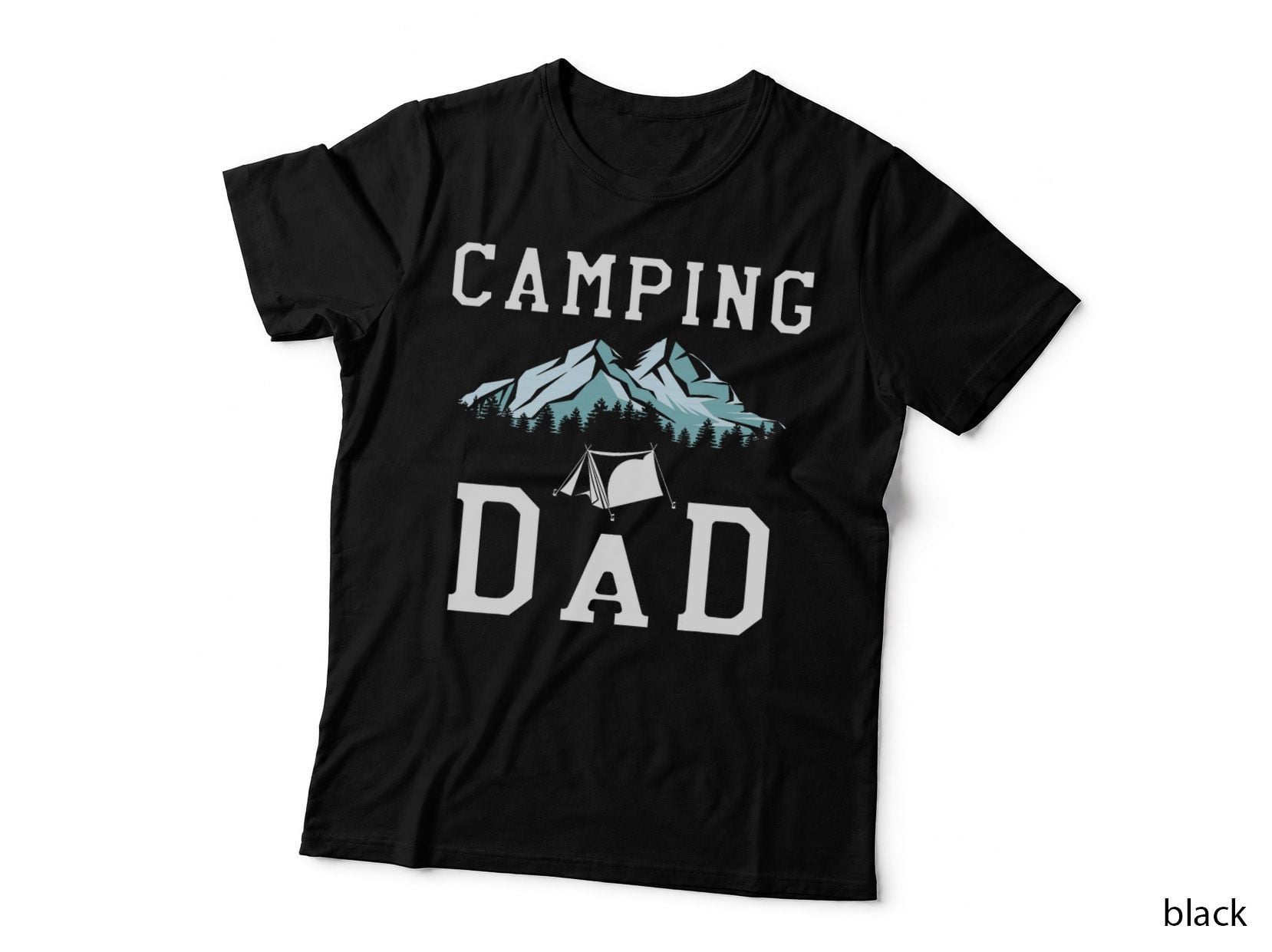 Camping Dad Stargazing Campfire Wanderlust Nature Camper T-Shirt