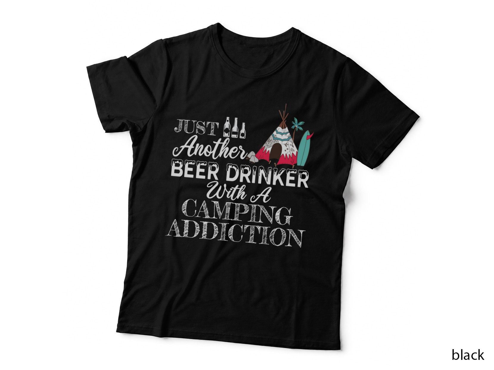 Camping Just Another Beer Drinker Shirt, Hiking Trails, Trail Life, Gift T-Shirt
