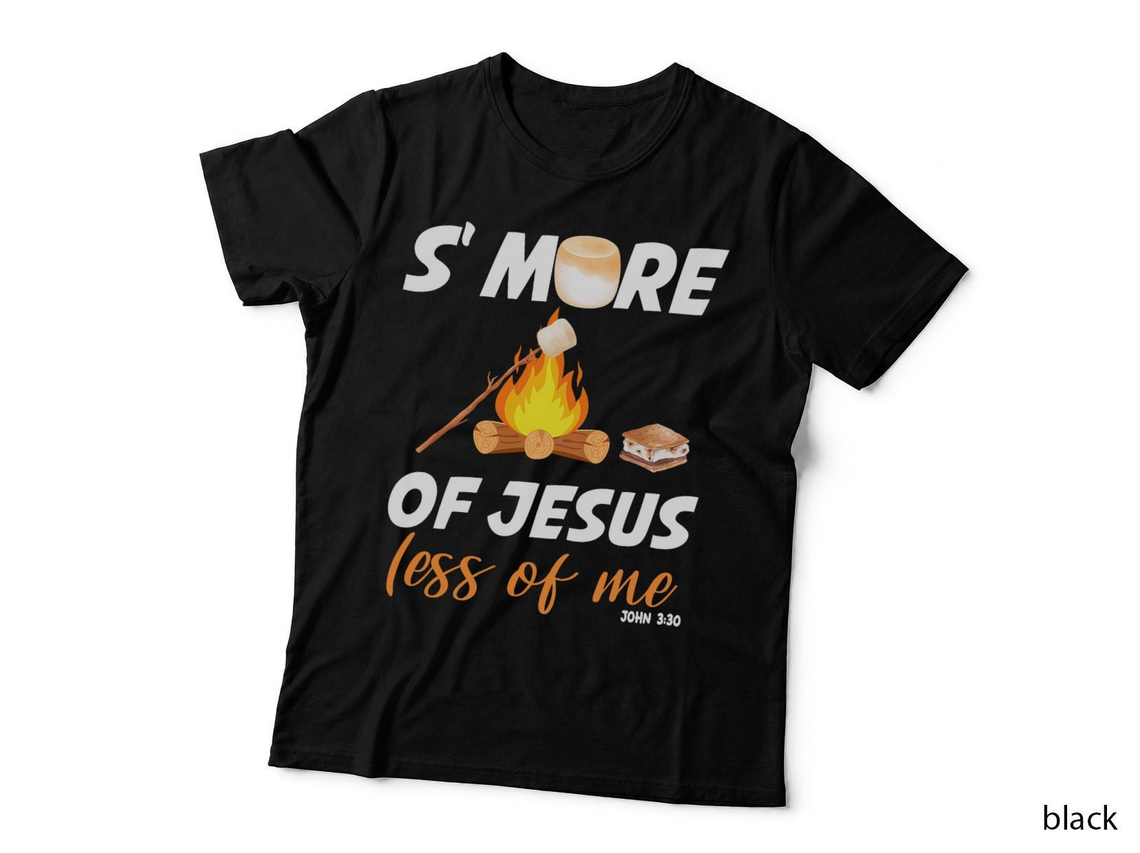 Church Camping Jesus Smores of Jesus Less of Me T-Shirt