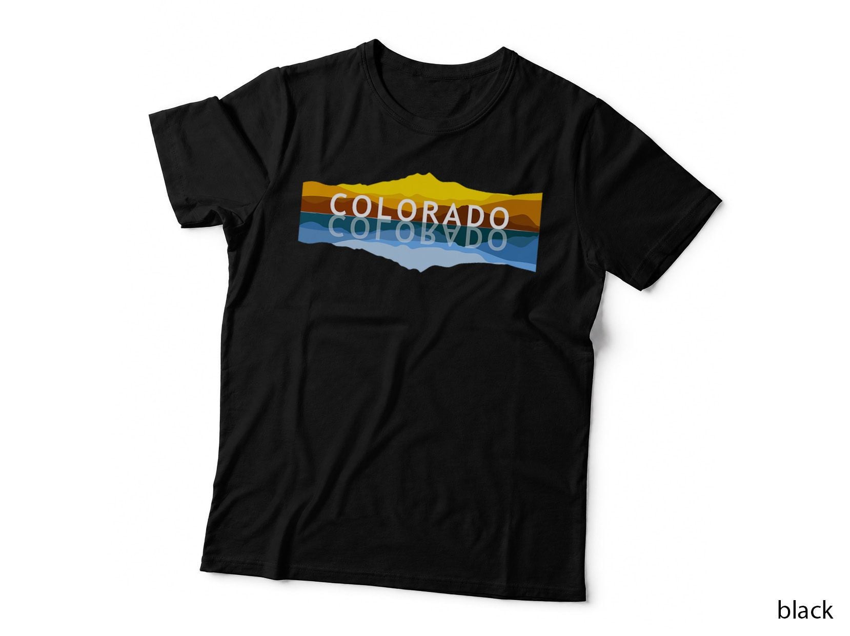Colorado Mountain Reflections - Longs Peak Nature Souvenir T-Shirt