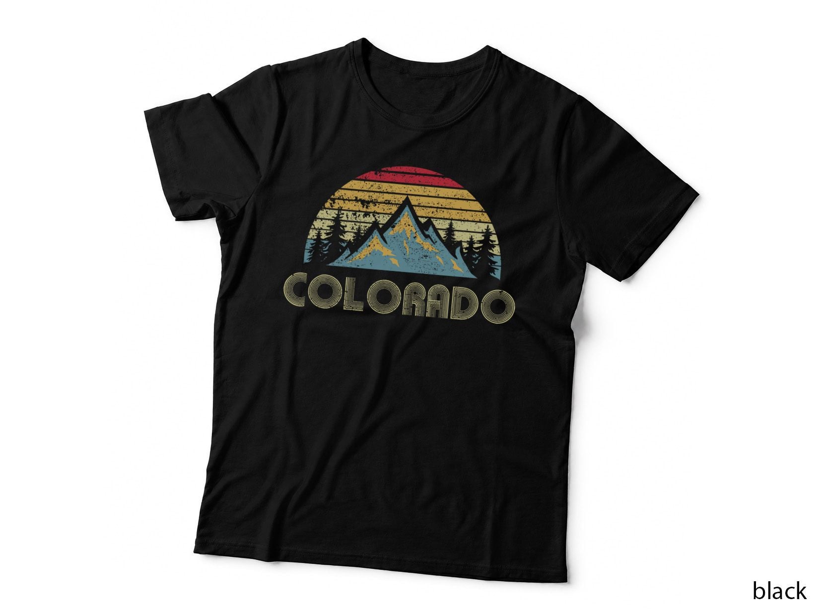 Colorado Tee - Retro Vintage Mountains Nature Hiking T-Shirt