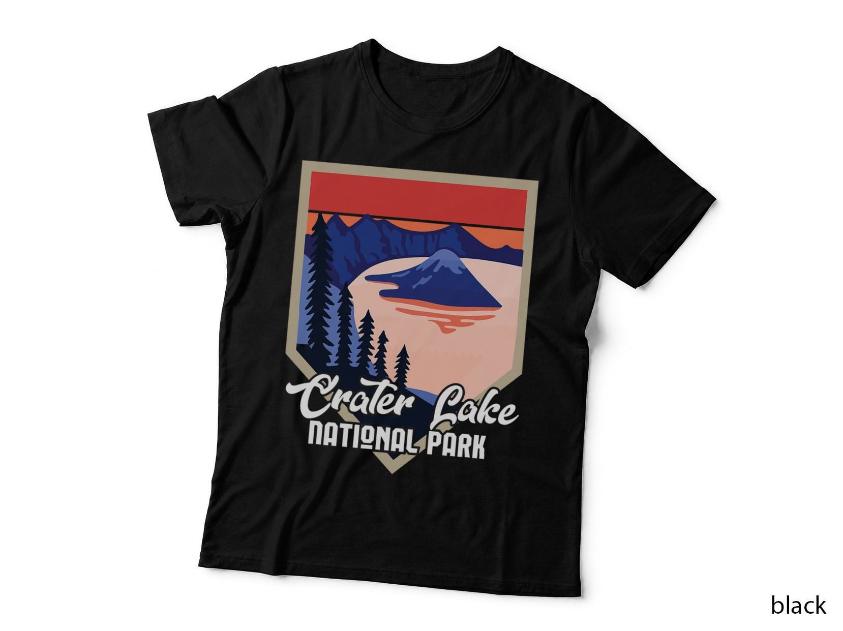 Crater Lake Souvenir National Park Oregon Hiking in Nature T-Shirt