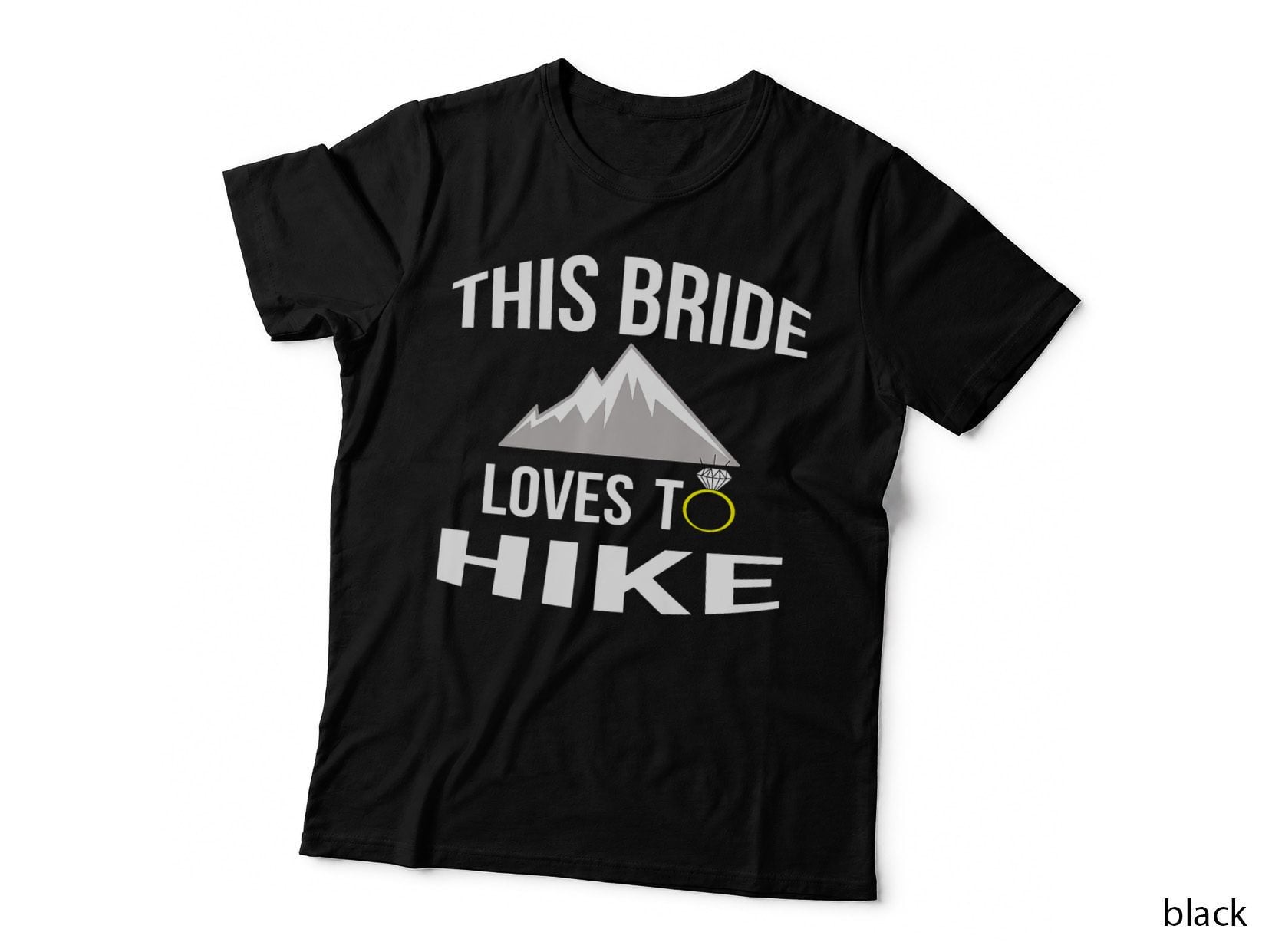 Funny Hiking Bachelorette Party Bride Hiker Outdoors T-Shirt