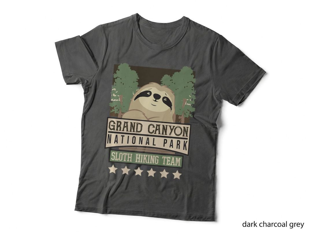 Grand Canyon National Park - Sloth Hiking Team Hiker Gift T-Shirt