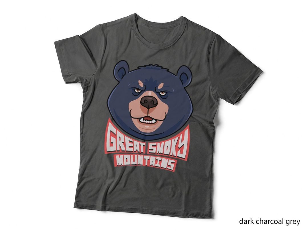 Great Smoky Mountains National Park Funny Bear Kids Hiking T-Shirt