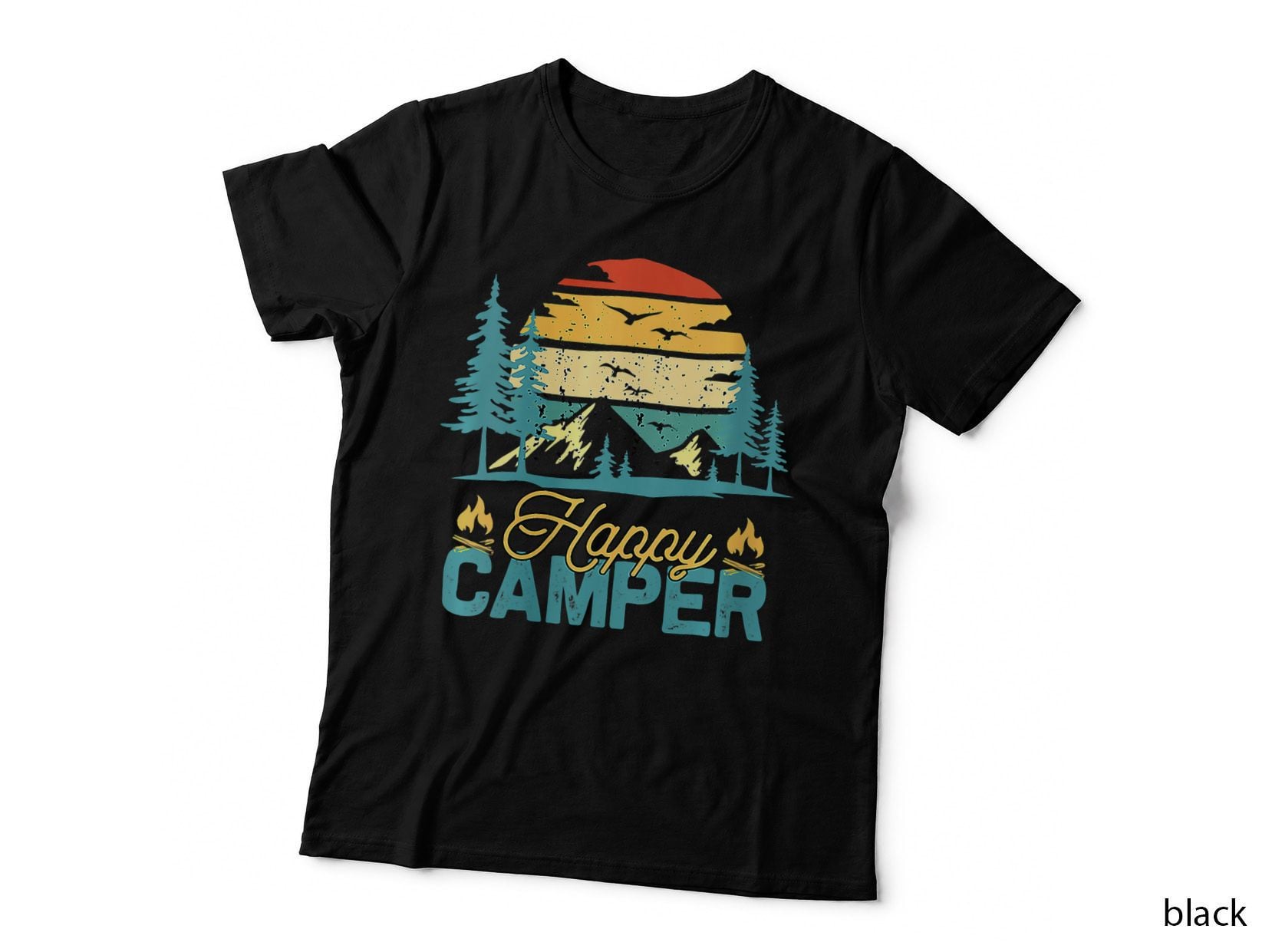 Happy Camper Matching Camping Crew T-Shirt