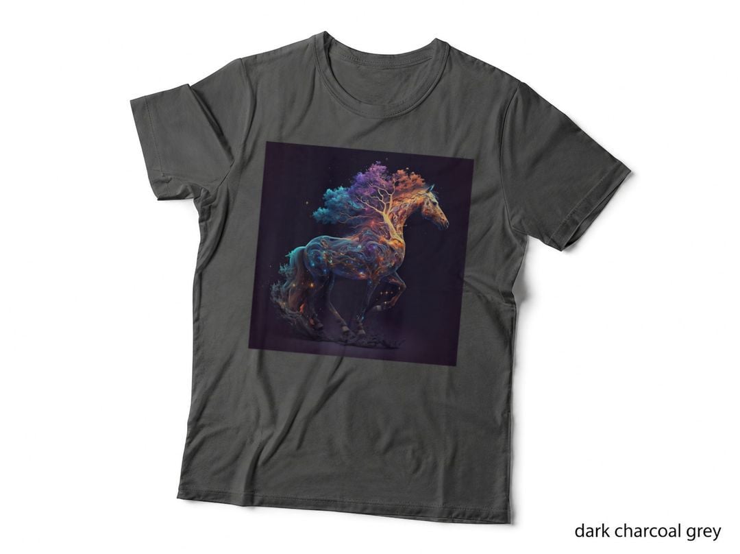 Horse Horseback Riding Trail Loves Horses Mountain Outdoor T-Shirt
