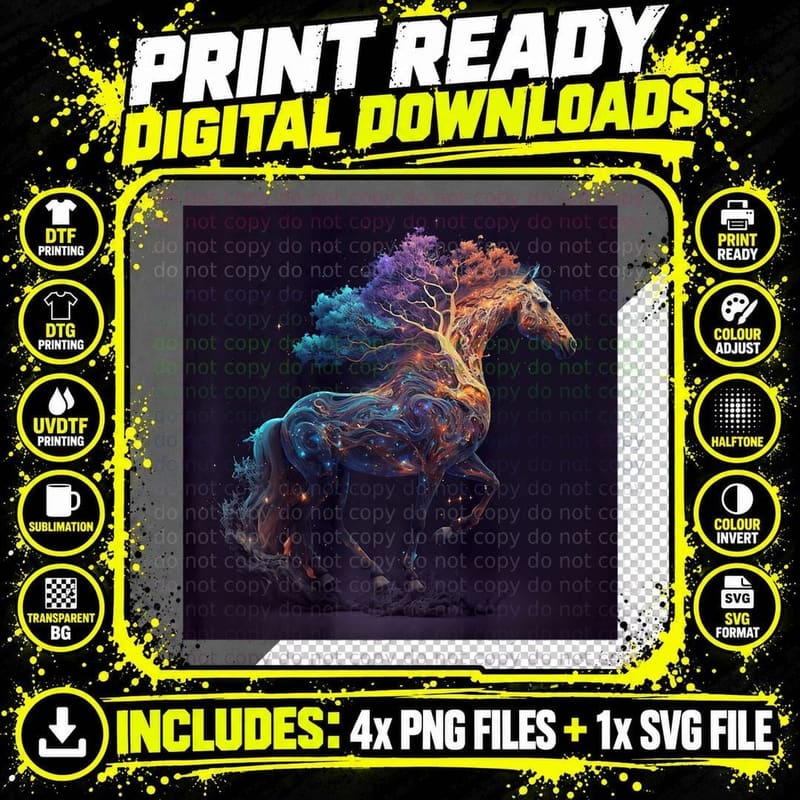 Horse Horseback Riding Trail Loves Horses Mountain Png SVG Digital Bundle