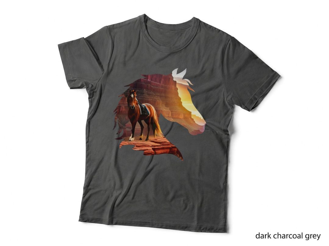 Horse Mountain Horseback Riding Horse Lover T-Shirt