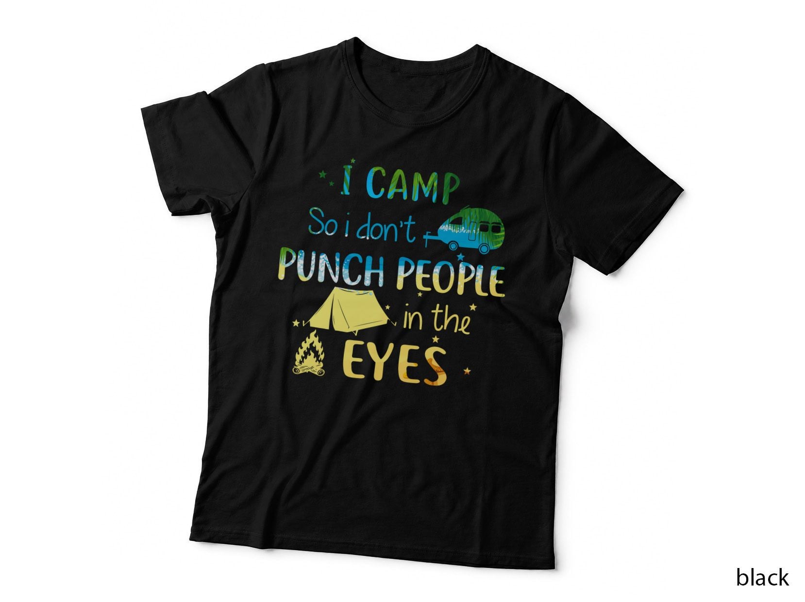 I Camp Shirt, Campfire Nights, Adventure Awaits, Rustic Escape, Gift T-Shirt