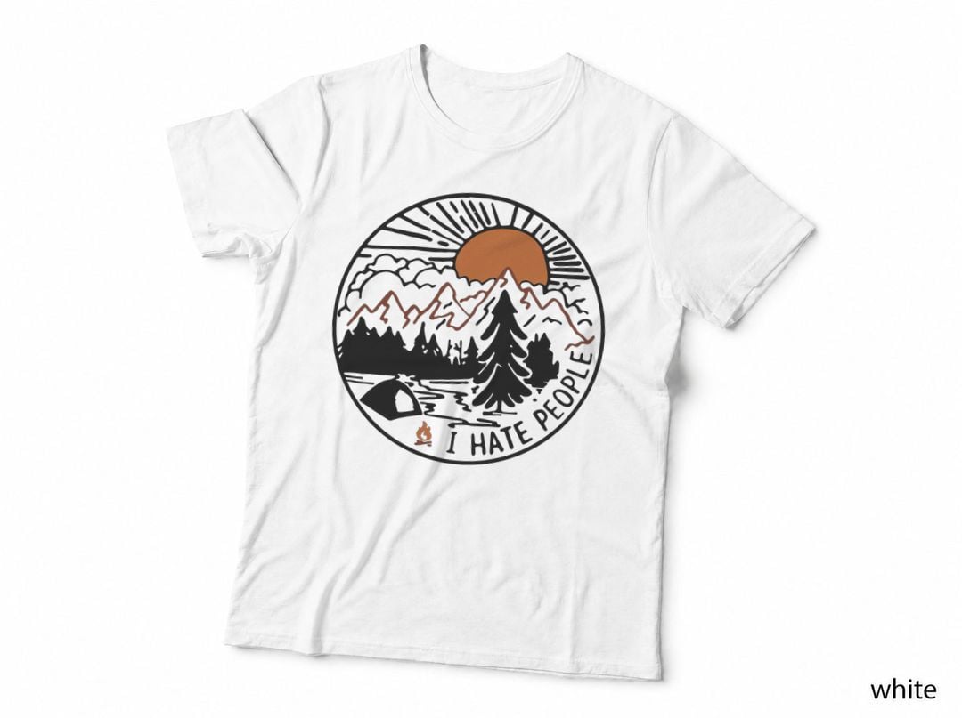 I Hate People Shirt, Forest Retreat, Campfire Nights, Trail Life, Gift T-Shirt