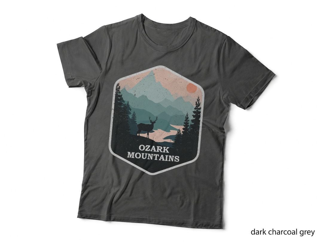 Ozark Mountains Vintage Arkansas AR Hiking Mountains Nature T-Shirt